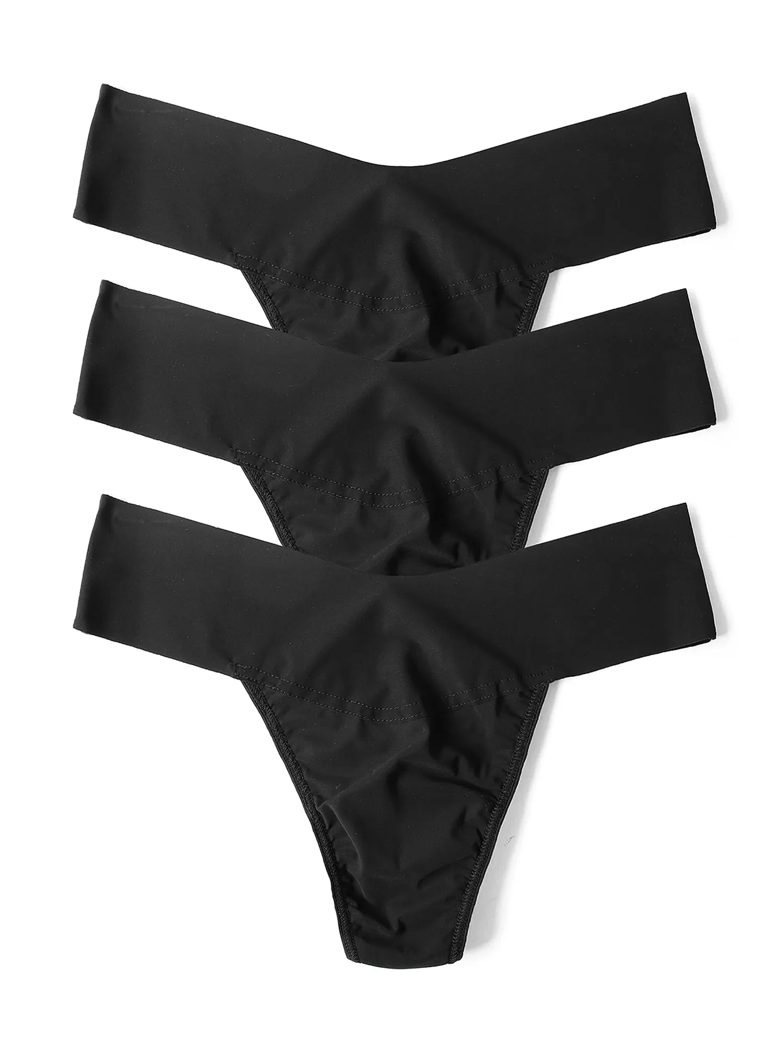 Breathesoft® Natural Rise Thong 3 Pack sold by Hanky Panky