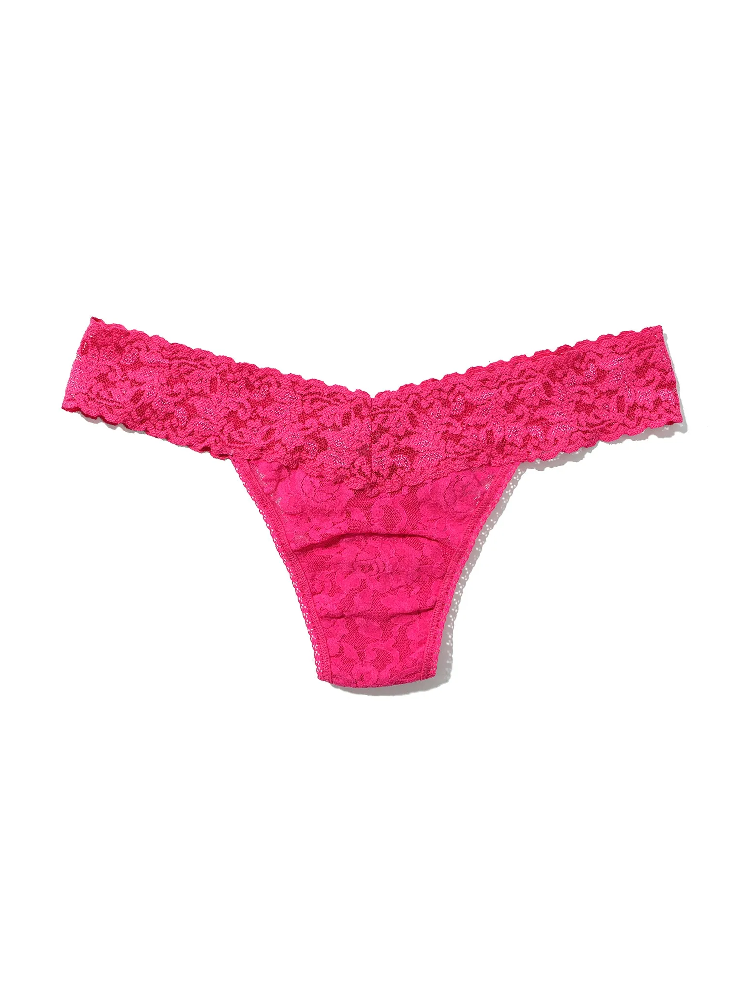 4911® Signature Lace® Low Rise Thong Un-Beet-Able Pink sold by Hanky Panky product image thumbnail 4