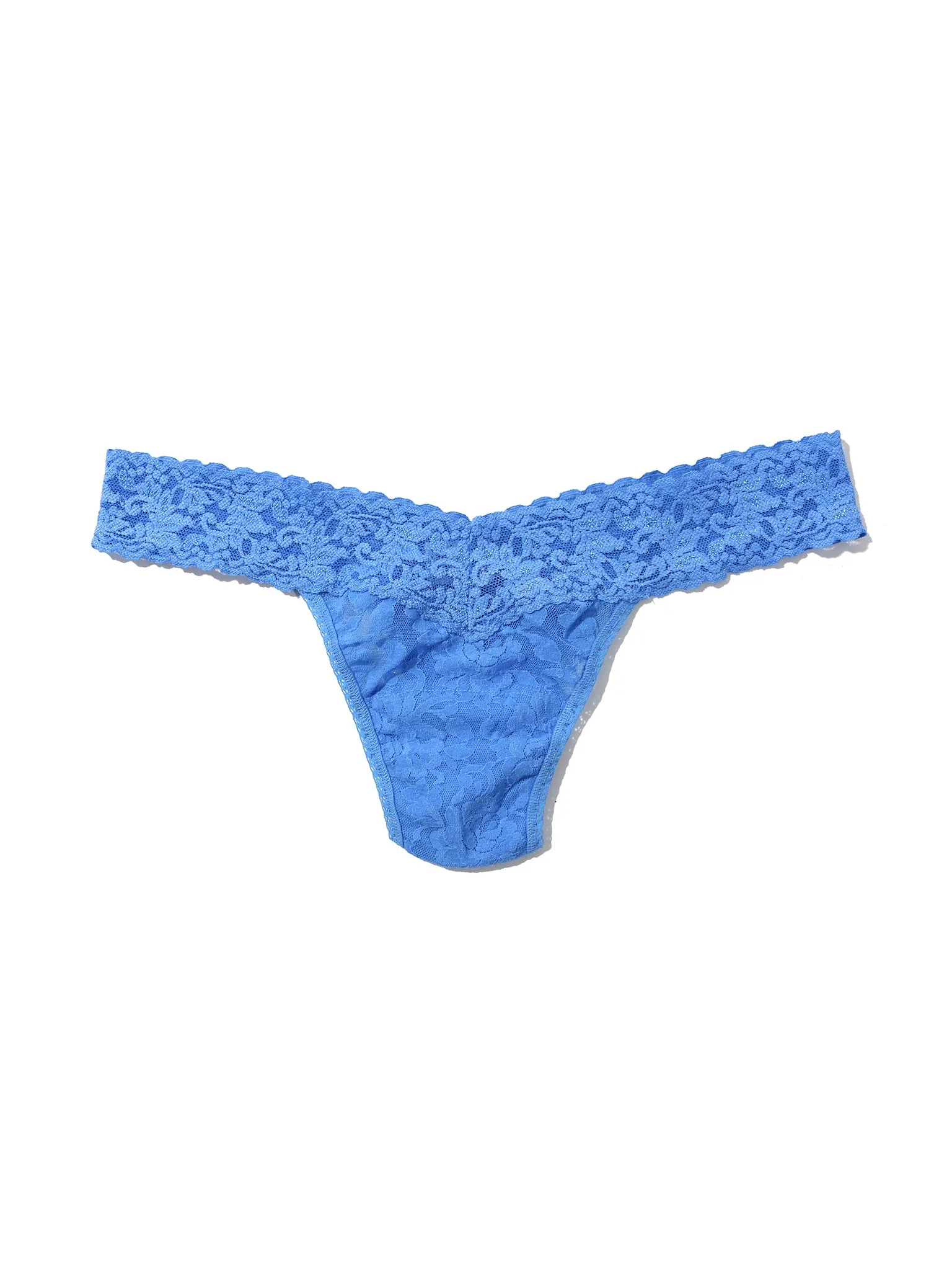 4911 Signature Lace® Low Rise Thong Take The Plunge Blue - Black Friday Sale sold by Hanky Panky product image thumbnail 4