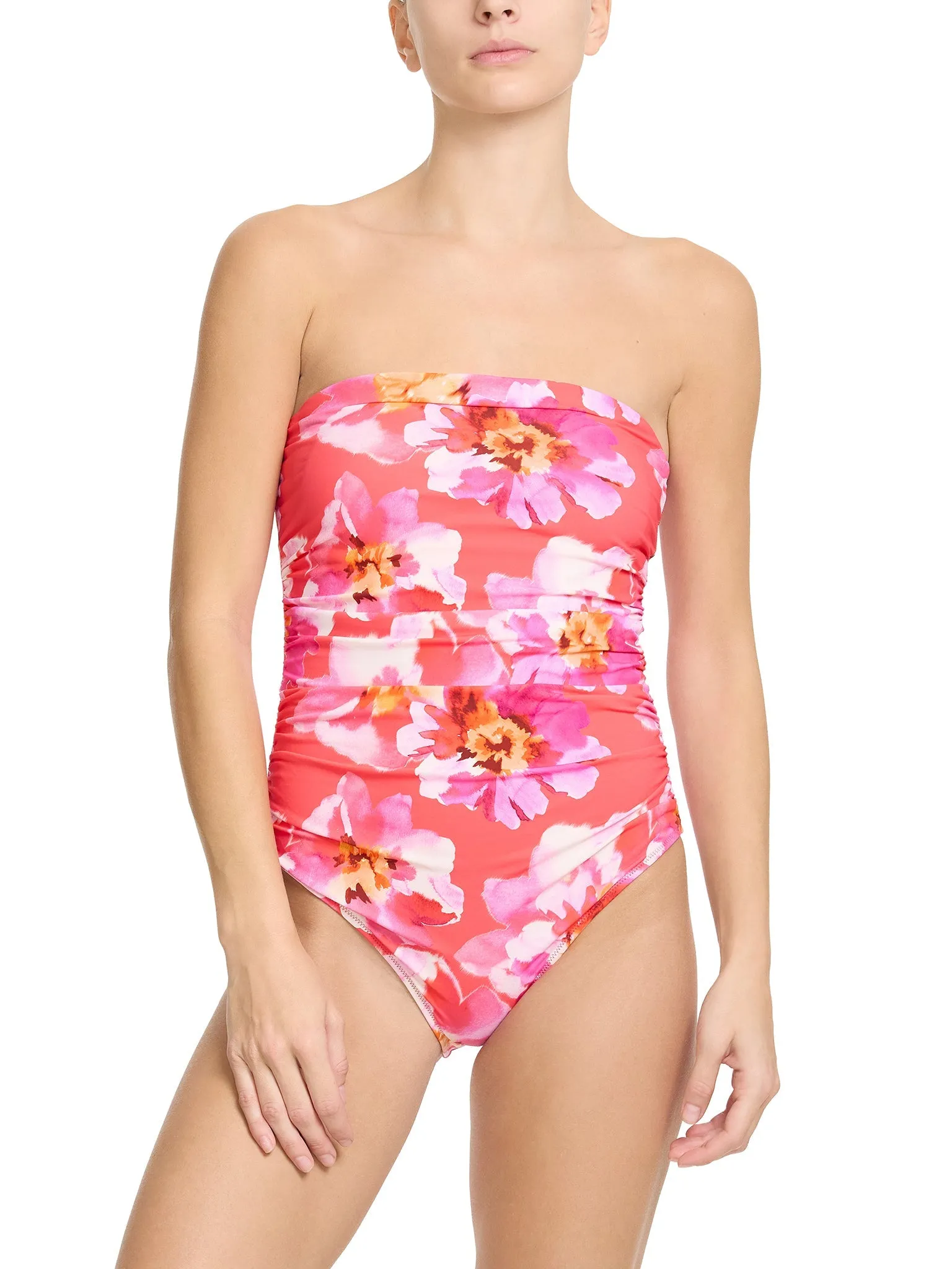 Bandeau One Piece Swimsuit Out Of Office Pink Sale sold by Hanky Panky