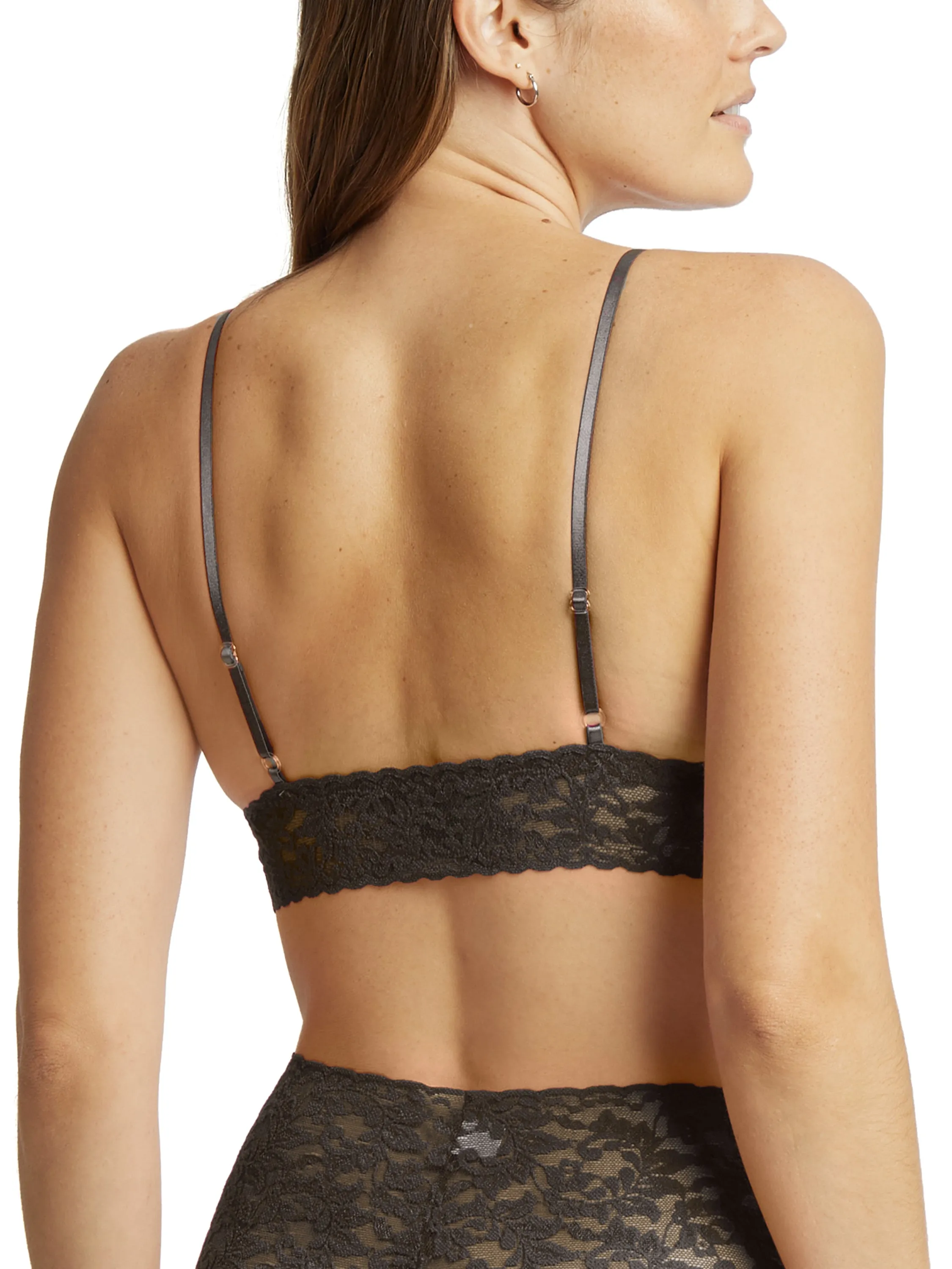 Signature Lace® Padded Triangle Bralette Granite Grey Sale sold by Hanky Panky product image thumbnail 2