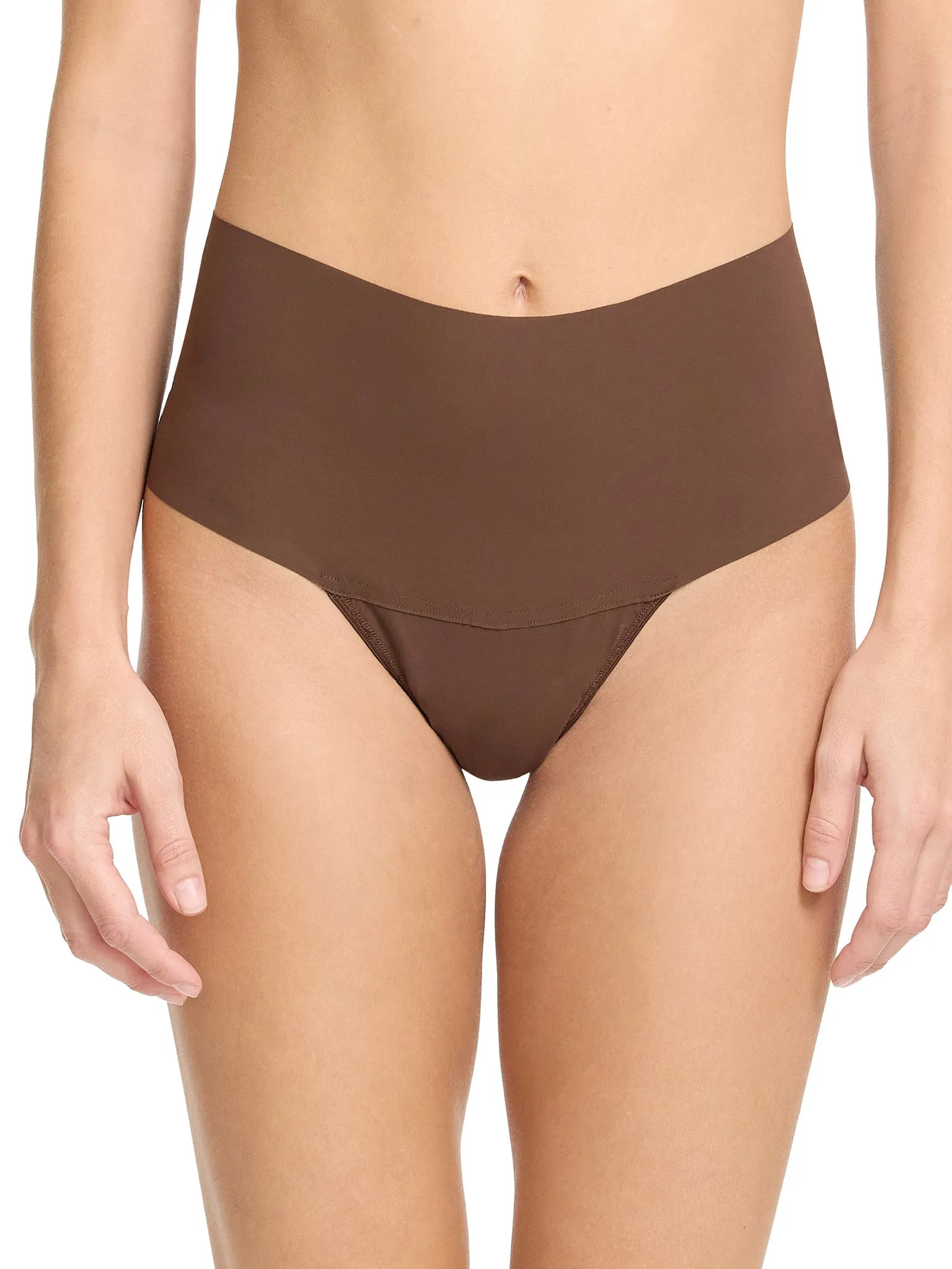 BreatheSoft® High Rise Thong Mahogany Black Friday Sale sold by Hanky Panky