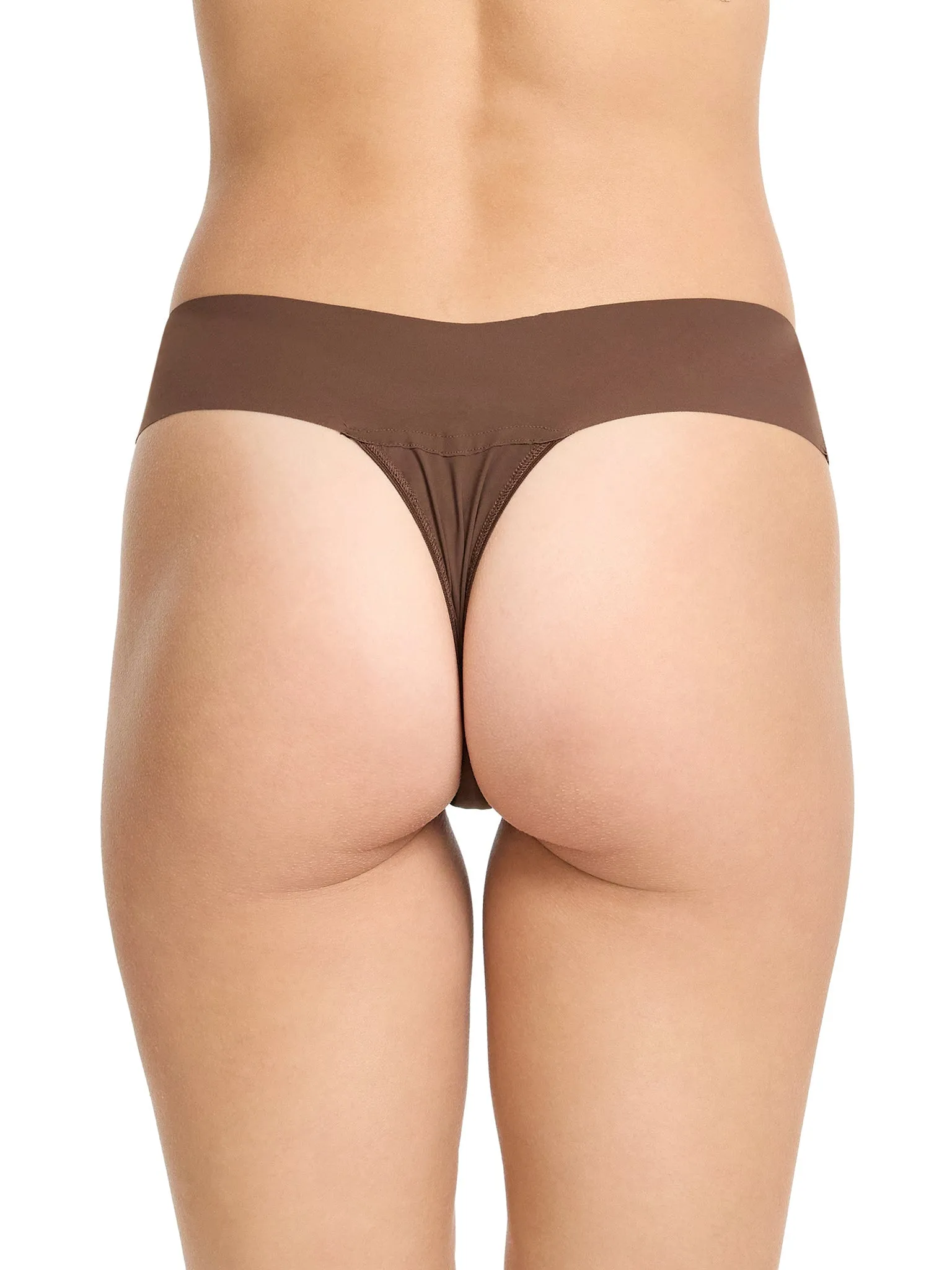 BreatheSoft™ Natural Rise Thong Mahogany Sale sold by Hanky Panky product image thumbnail 2