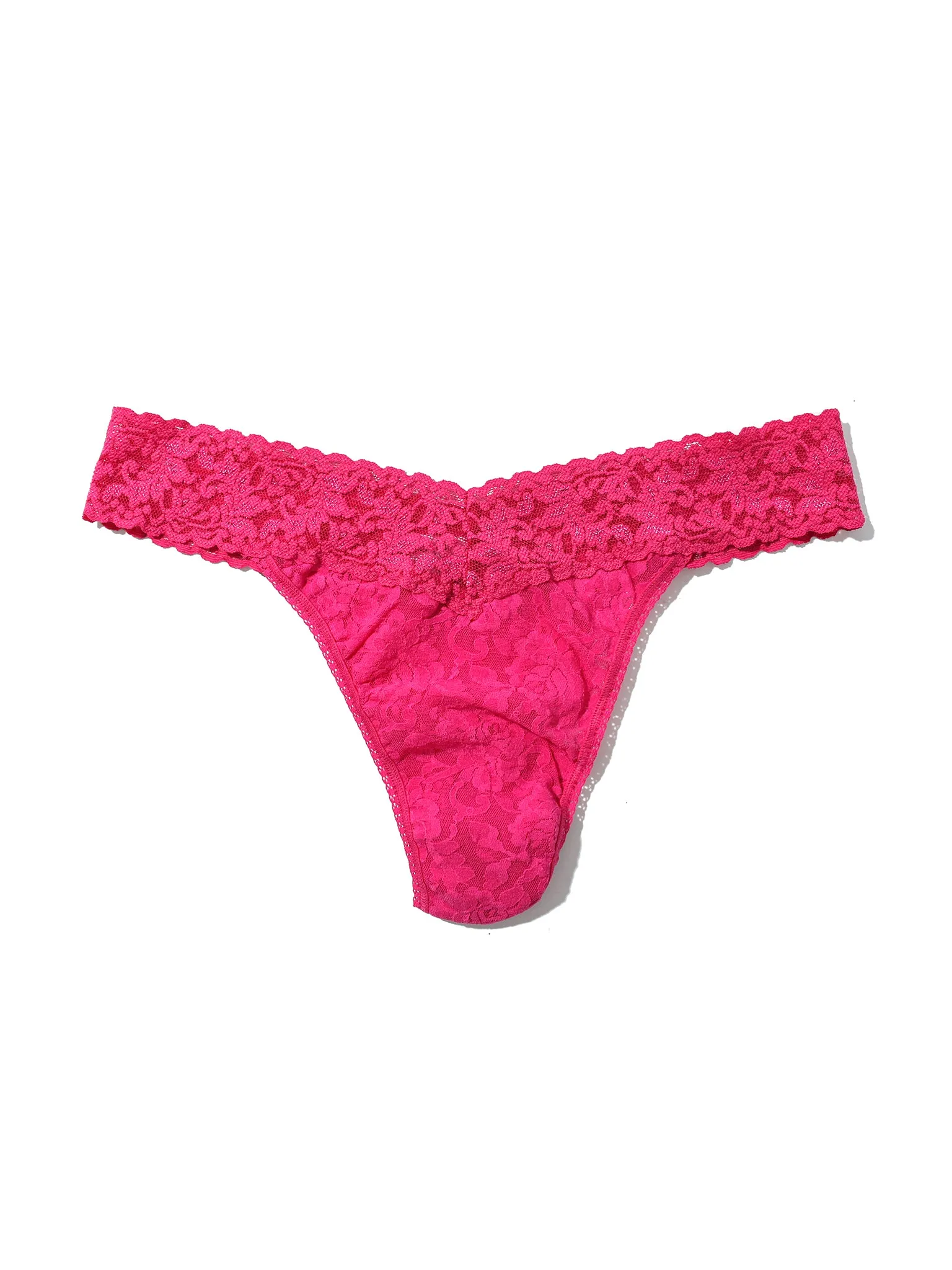 Signature Lace® Original Rise Thong Un-Beet-Able Pink sold by Hanky Panky product image thumbnail 5