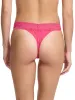 Signature Lace® Original Rise Thong Un-Beet-Able Pink sold by Hanky Panky
