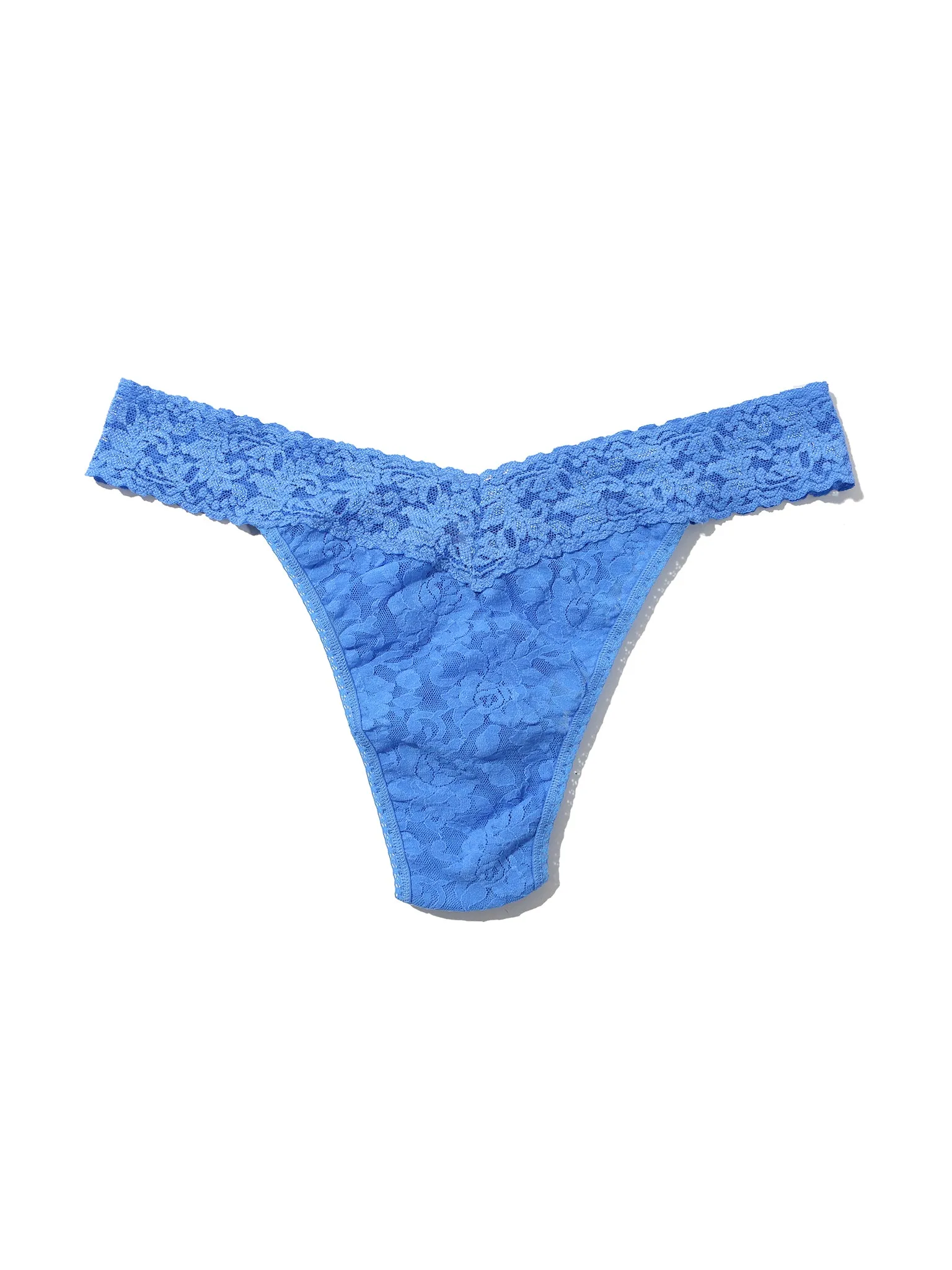 Signature Lace® Original Rise Thong Take The Plunge Blue sold by Hanky Panky product image thumbnail 4
