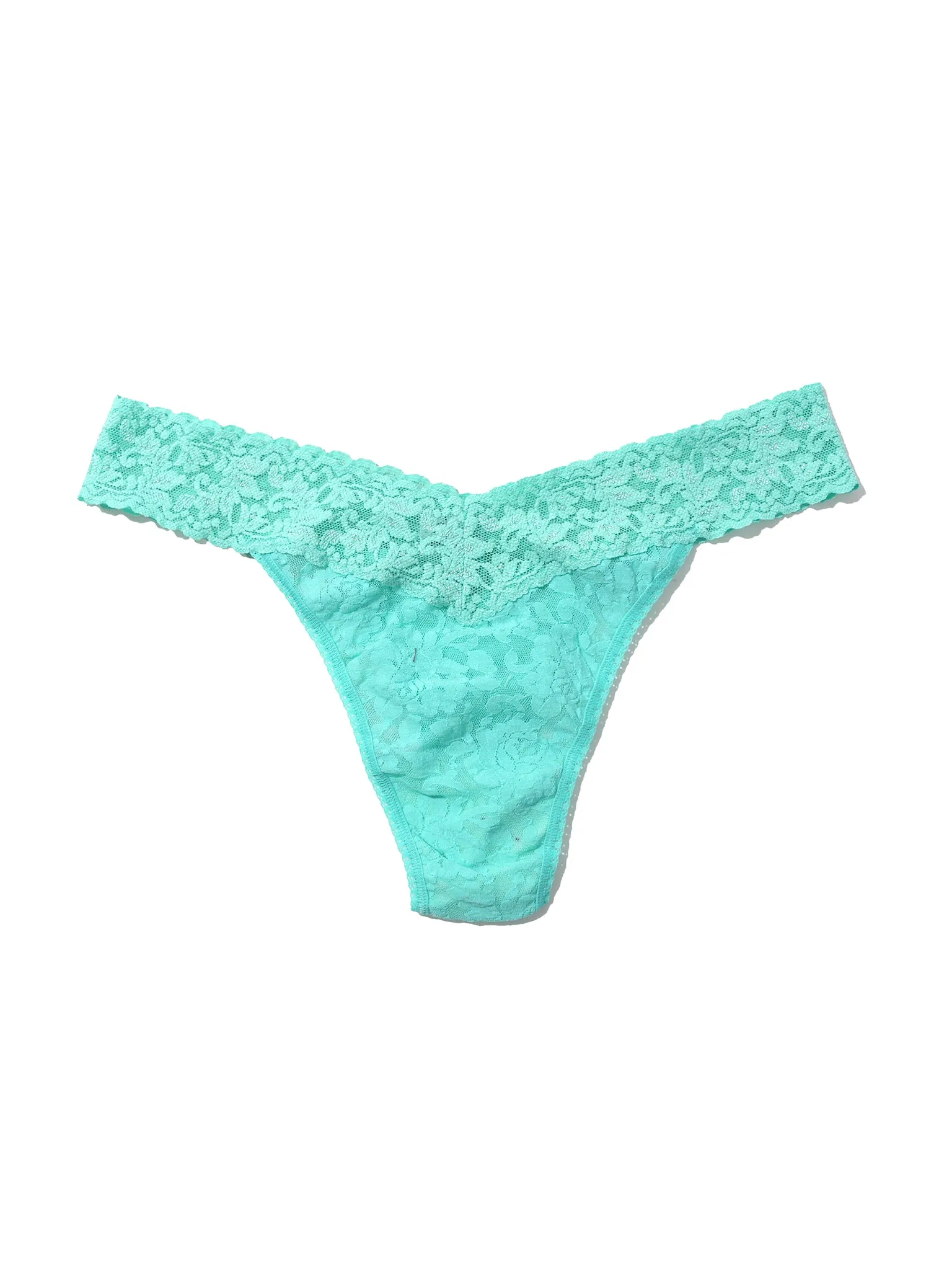Signature Lace® Original Rise Thong Sea You Later Green Sale sold by Hanky Panky product image thumbnail 3