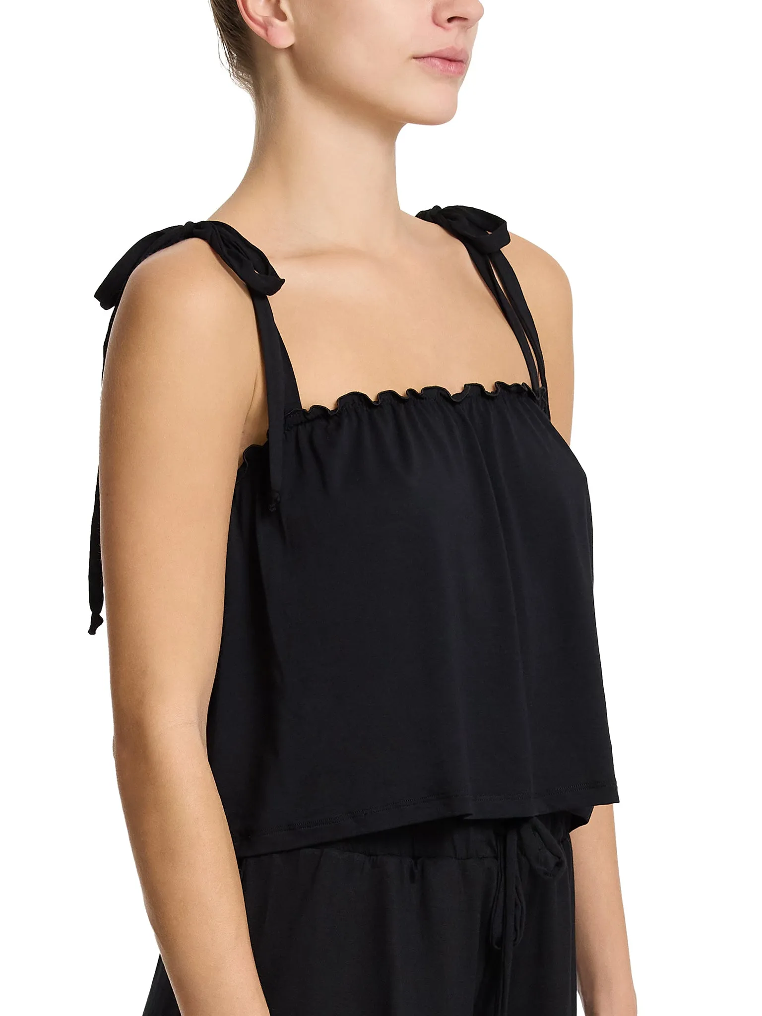 Unwind Ruffle Cami Black sold by Hanky Panky product image thumbnail 4