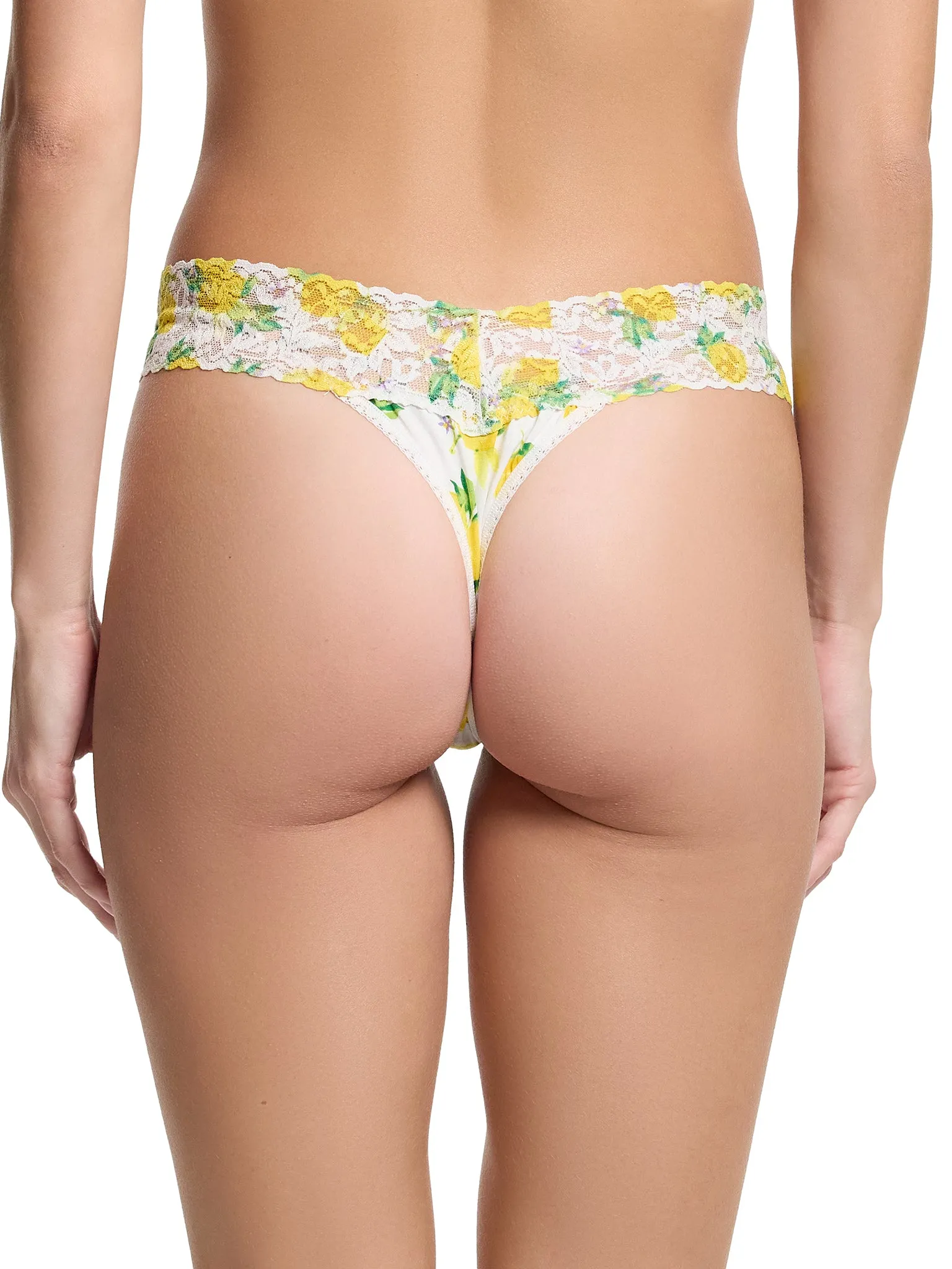 Supima® Cotton Printed Original Rise Thong Make Lemonade Sale sold by Hanky Panky product image thumbnail 3