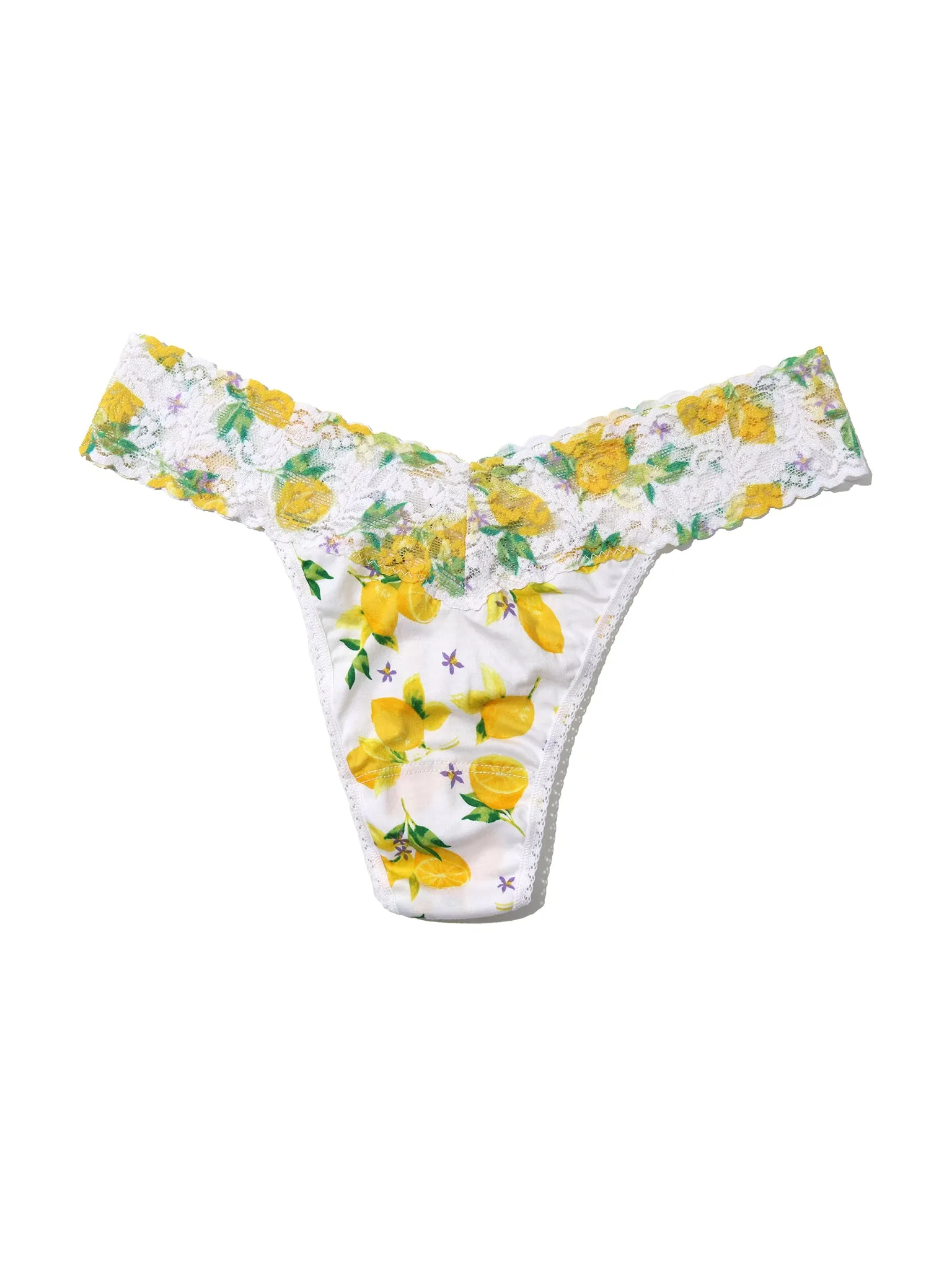 Supima® Cotton Printed Original Rise Thong Make Lemonade Sale sold by Hanky Panky product image thumbnail 2