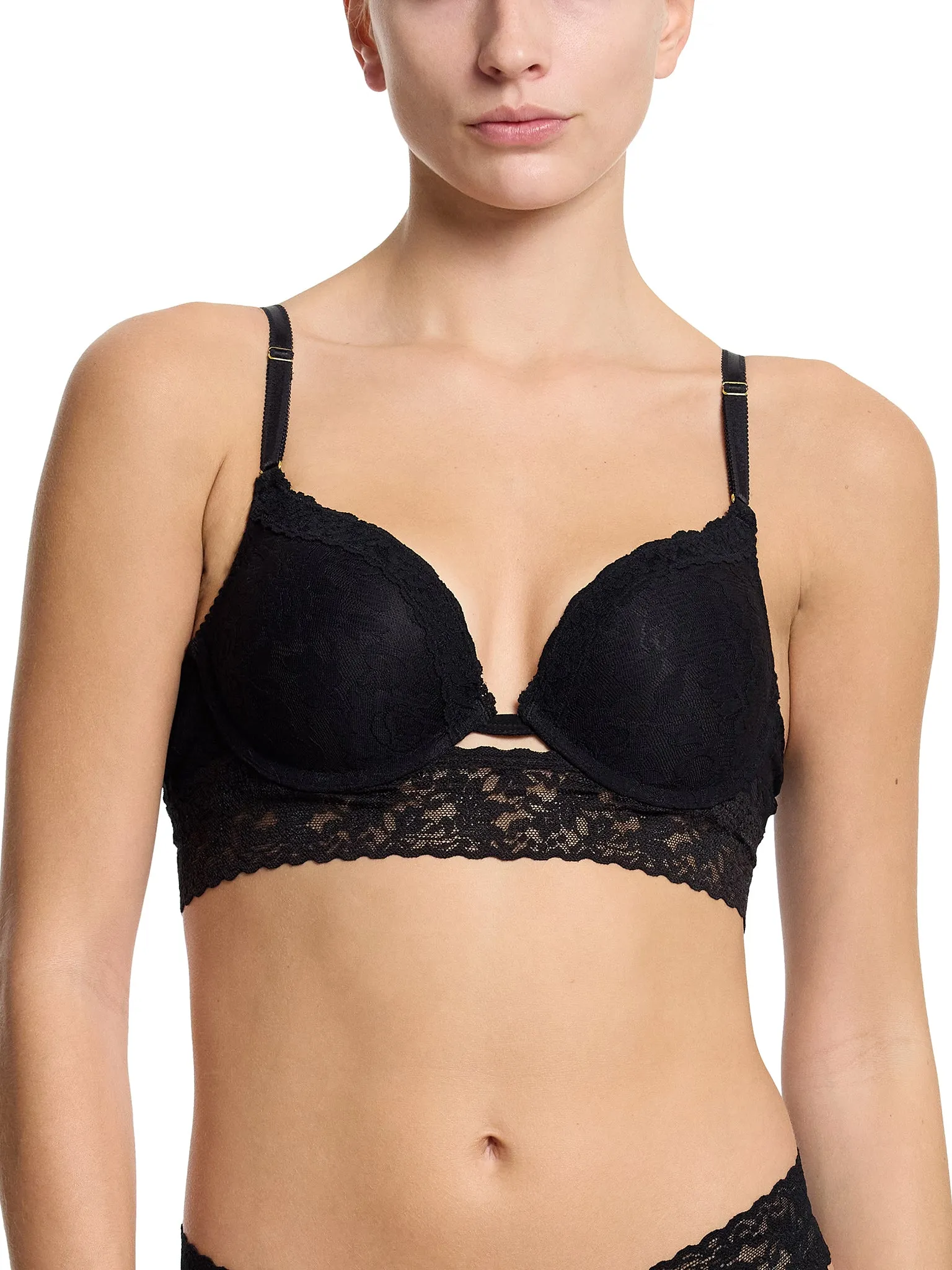 Signature Lace® Plunge Push-Up Bra Black Sale sold by Hanky Panky product image thumbnail 4