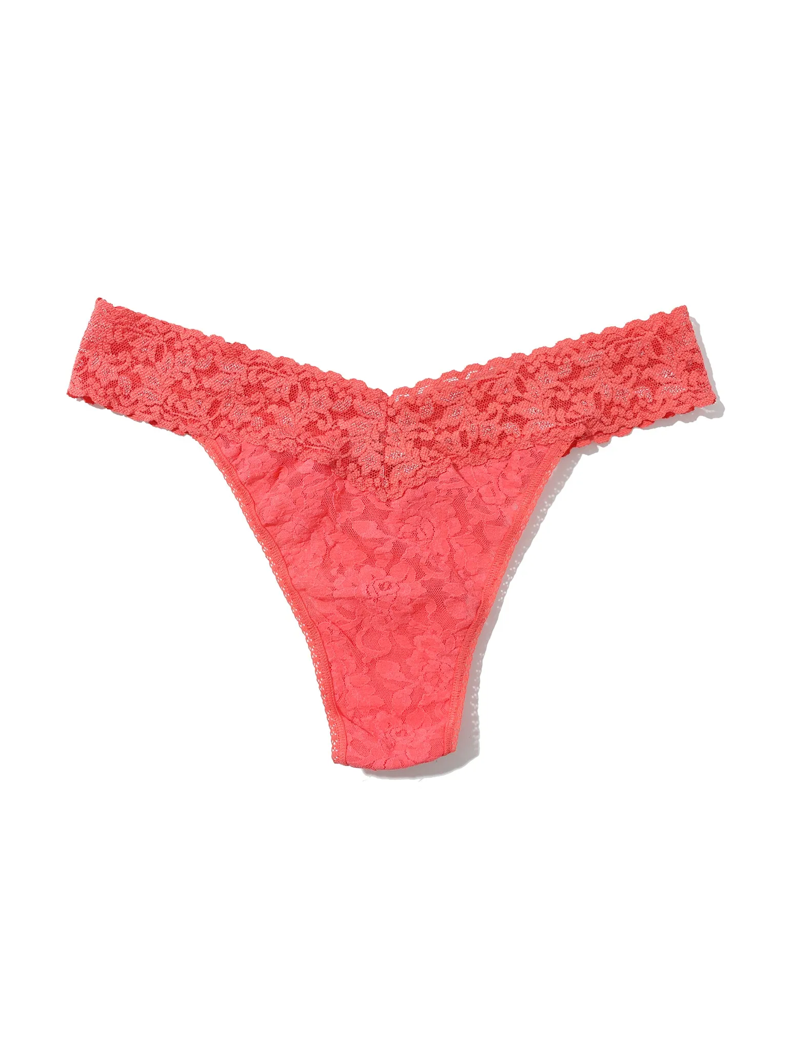 Signature Lace® Original Rise Thong Courageous Coral sold by Hanky Panky product image thumbnail 4