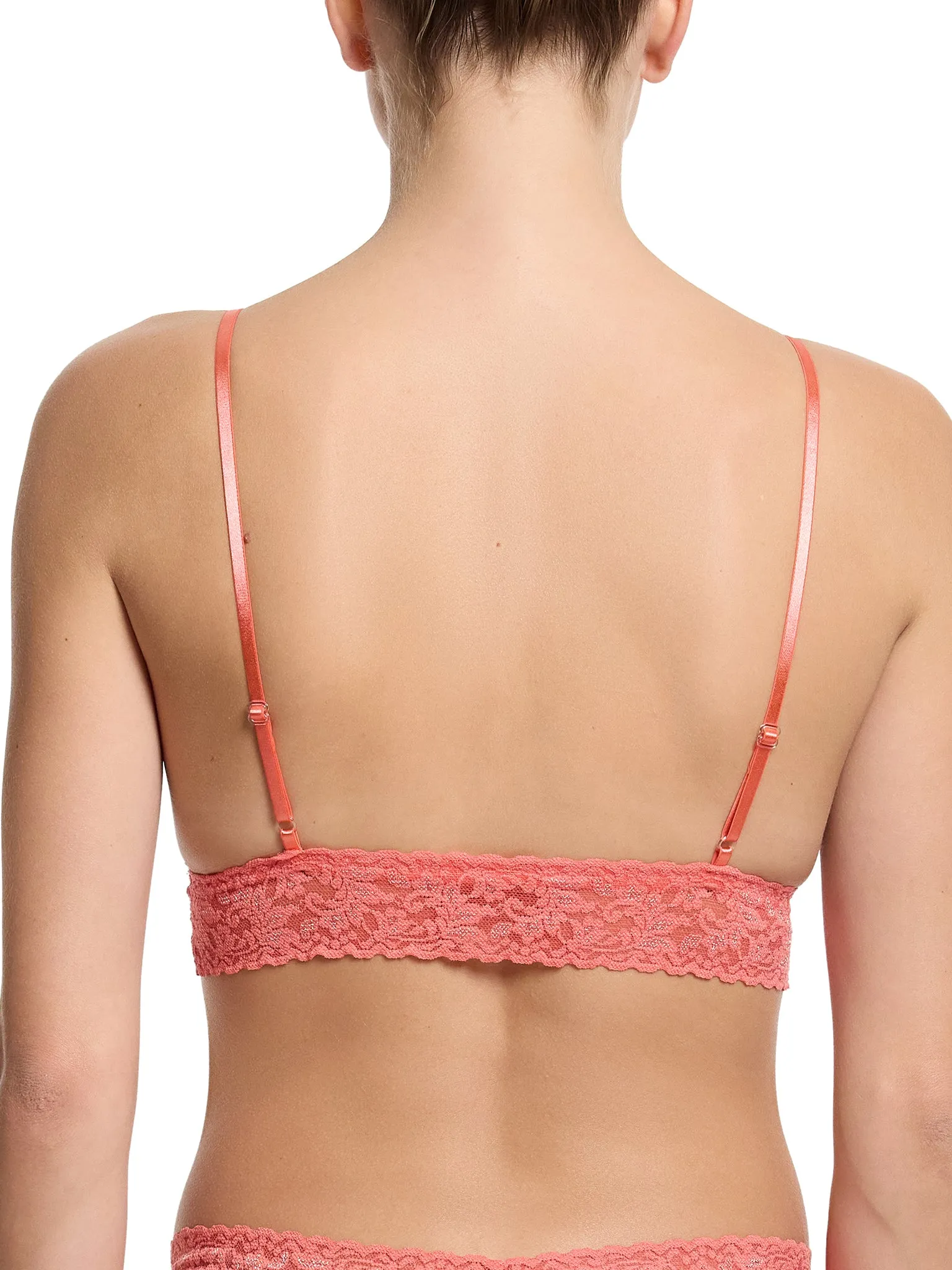 Signature Lace® Padded Triangle Bralette Courageous Coral Sale sold by Hanky Panky product image thumbnail 2