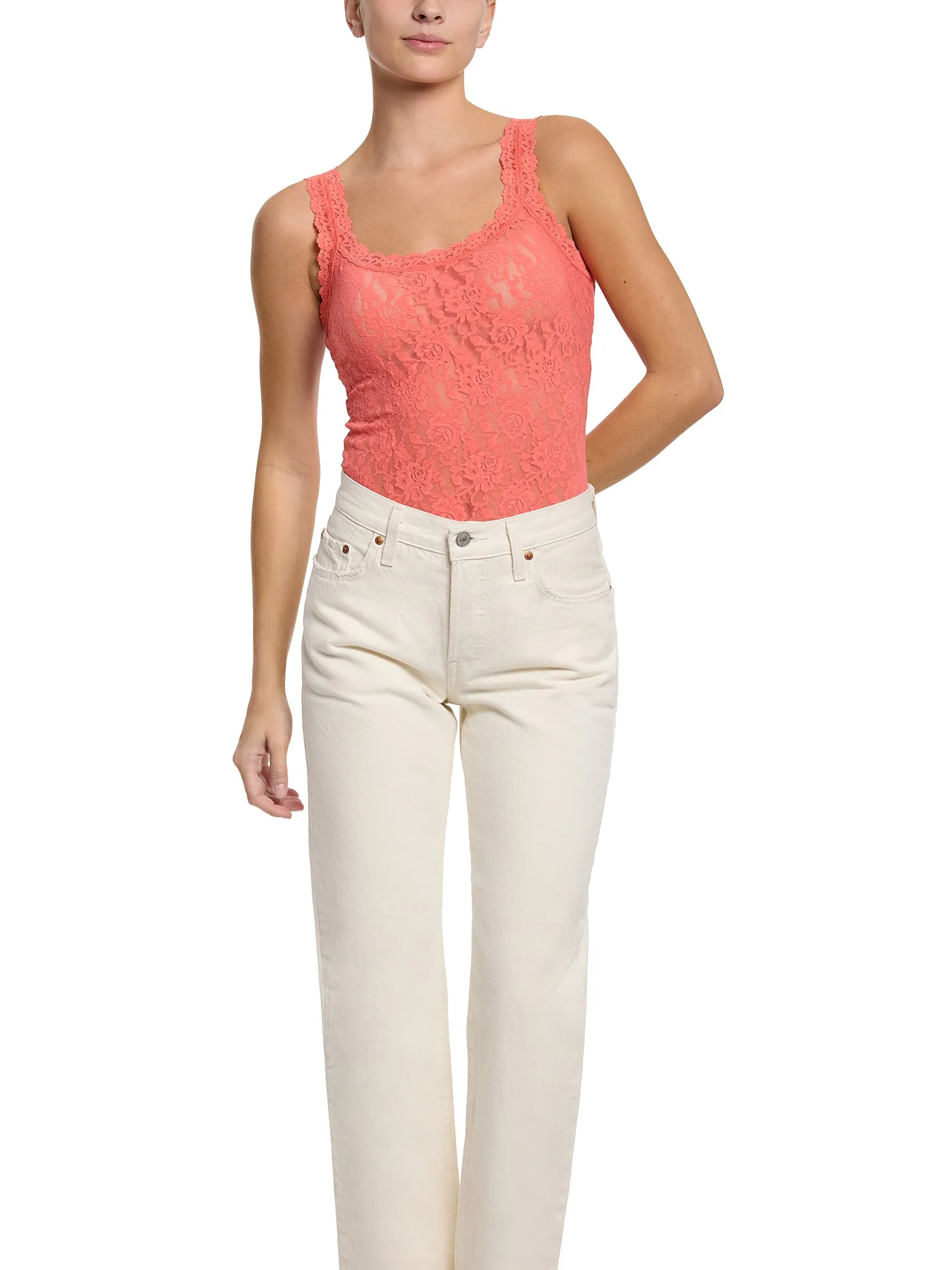 Signature Lace® Classic Cami Courageous Coral Sale sold by Hanky Panky
