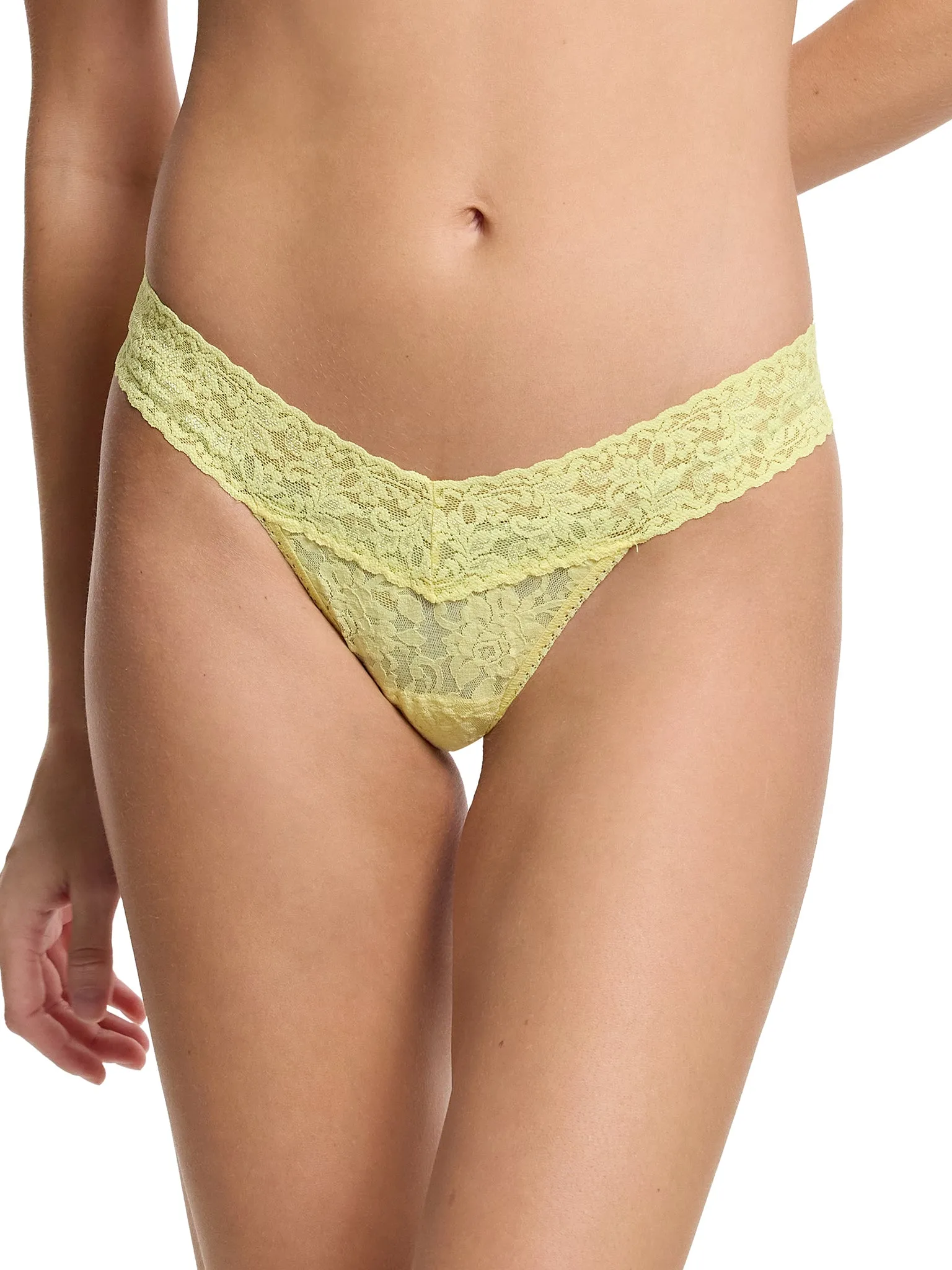 Signature Lace® Low Rise Thong It's Bananas sold by Hanky Panky