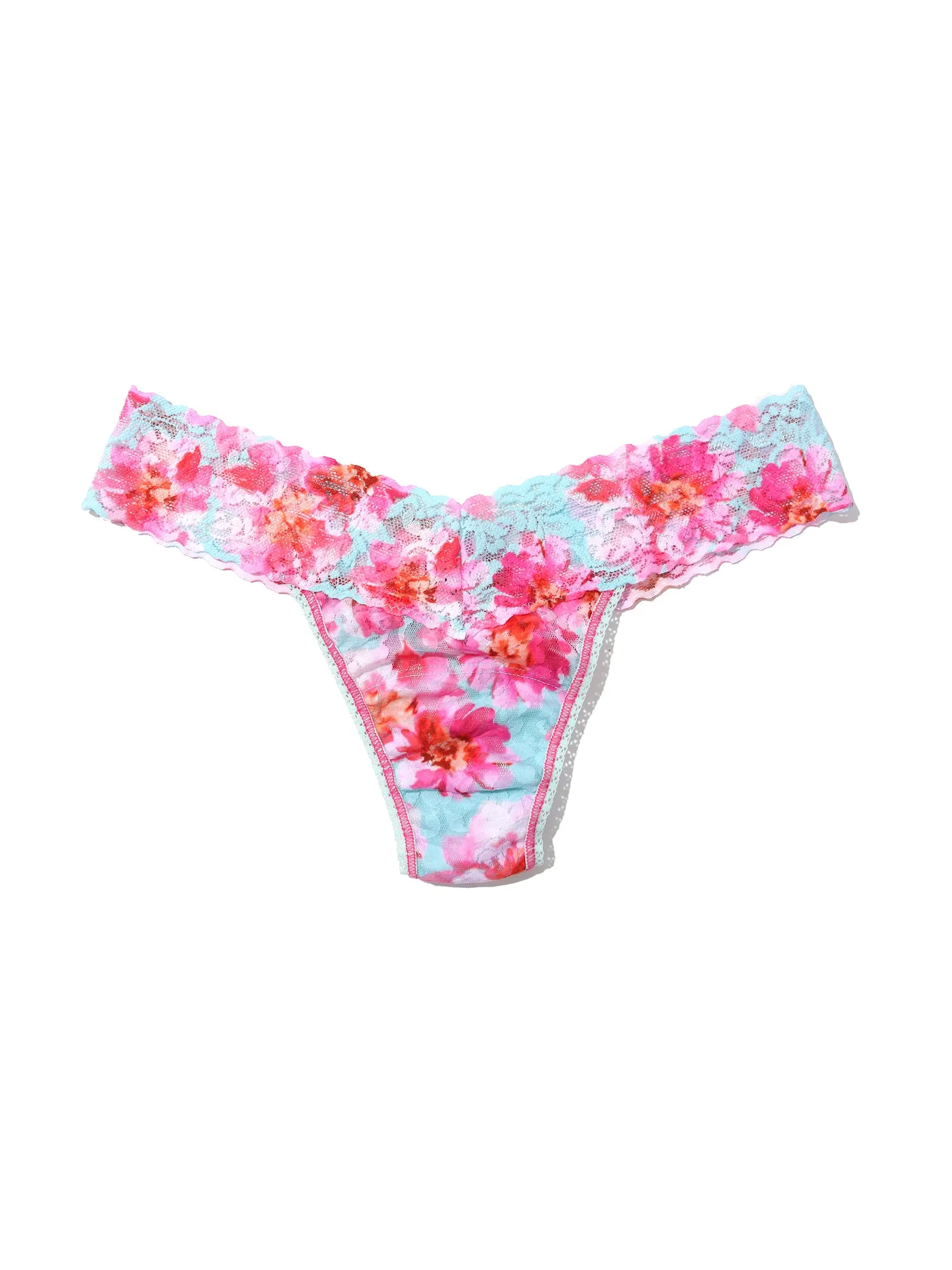 Printed Signature Lace® Low Rise Thong First Bloom Sale sold by Hanky Panky product image thumbnail 4