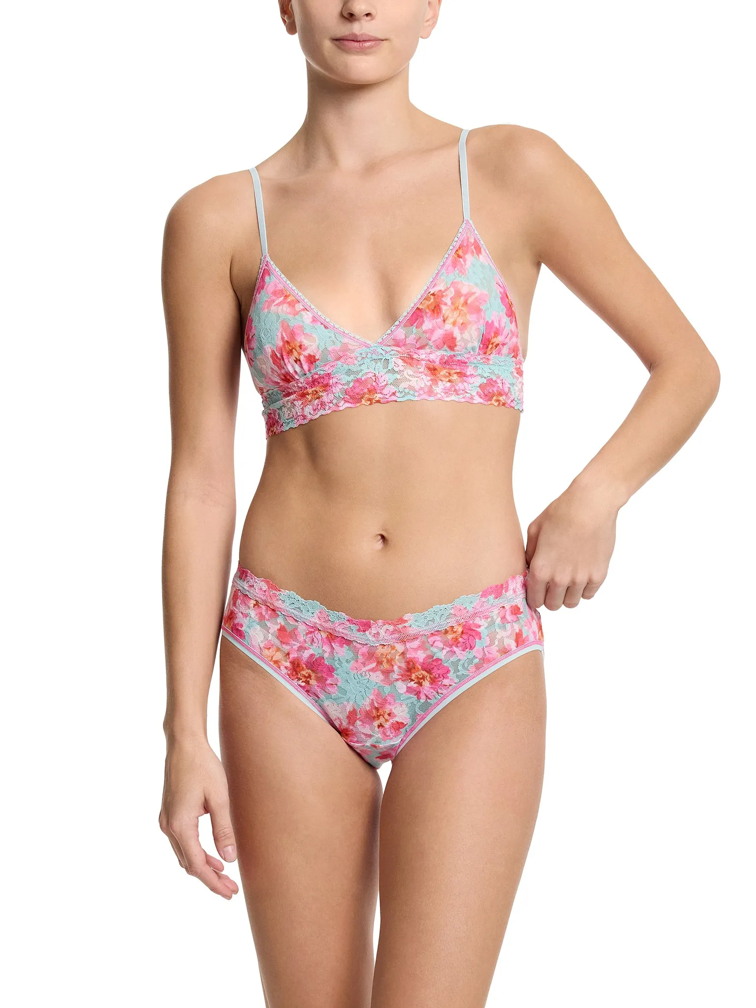 Printed Signature Lace® Padded Triangle Bralette First Bloom Sale sold by Hanky Panky product image thumbnail 4