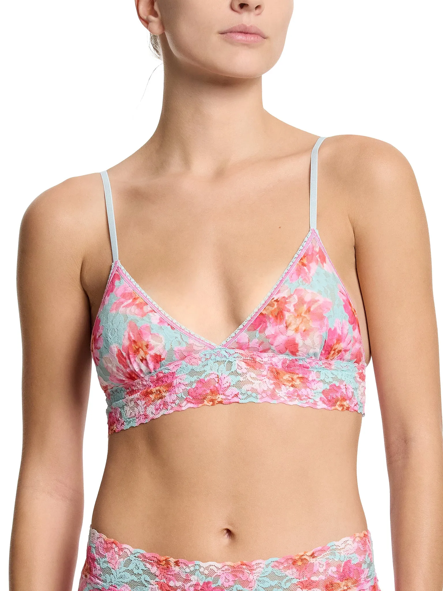 Printed Signature Lace® Padded Triangle Bralette First Bloom Sale sold by Hanky Panky product image thumbnail 2