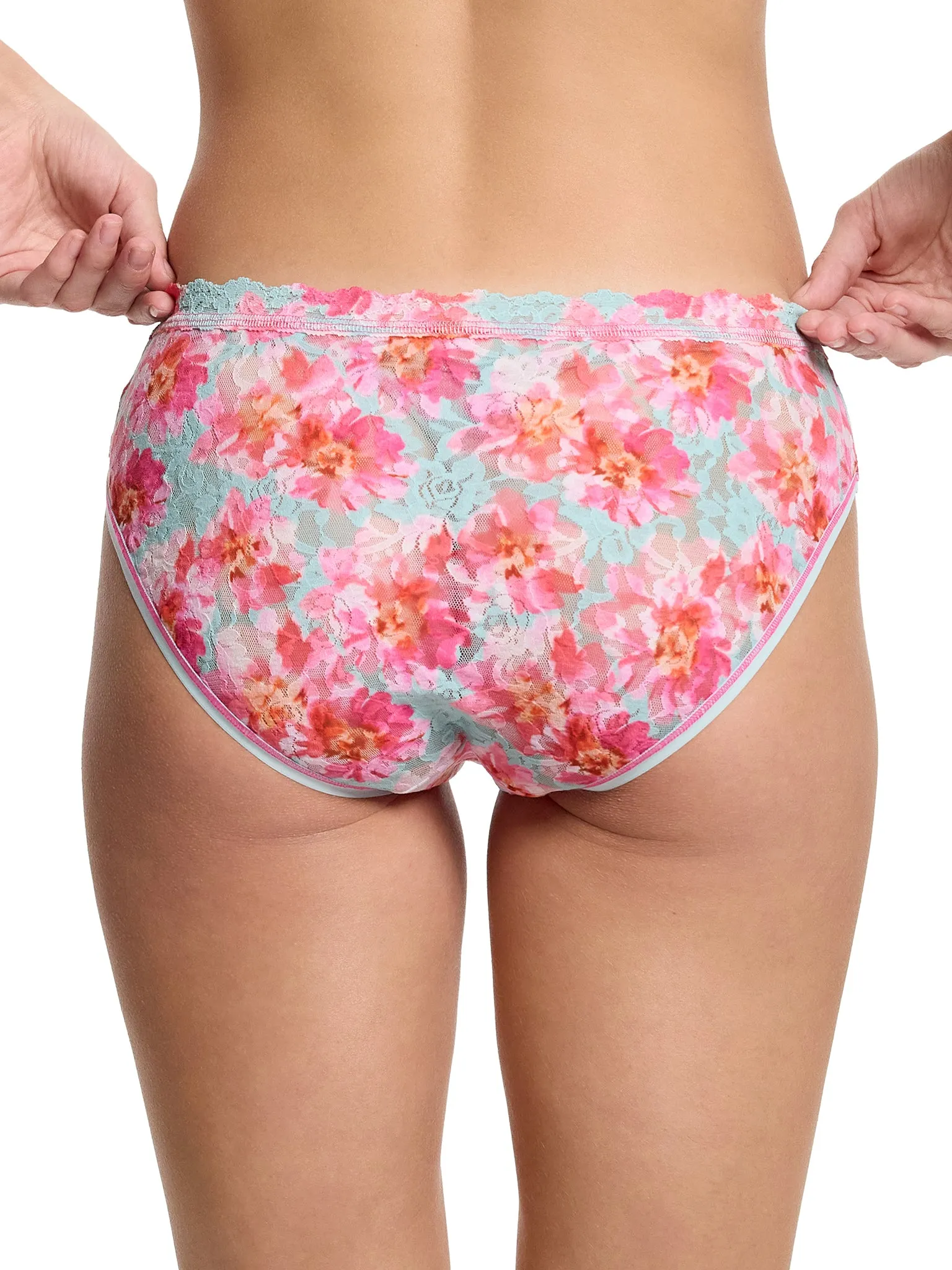 Printed Signature Lace® V-Front High Cut Brief First Bloom Sale sold by Hanky Panky product image thumbnail 2
