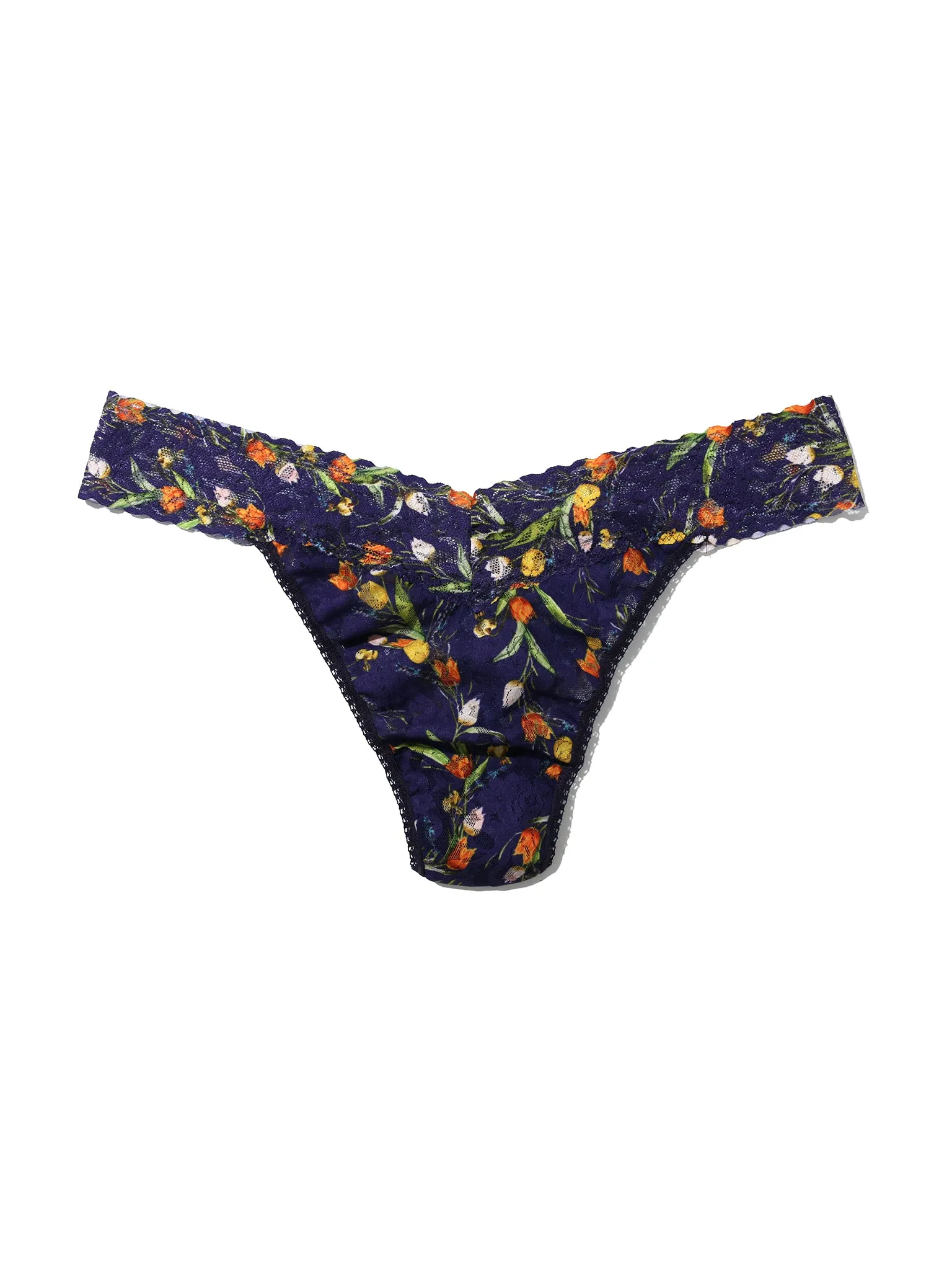 Plus Size Printed Signature Lace® Thong Central Park Sale sold by Hanky Panky