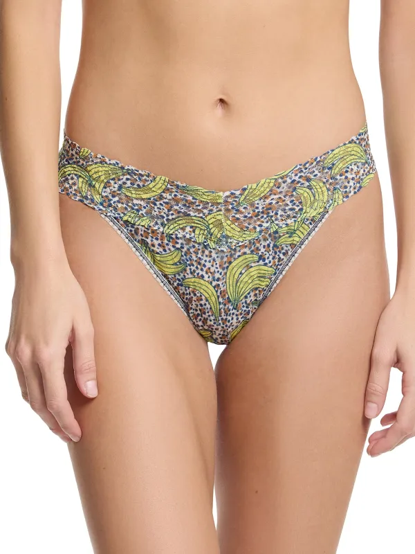 Printed Signature Lace® Original Rise Thong Pick Me Sale sold by Hanky Panky