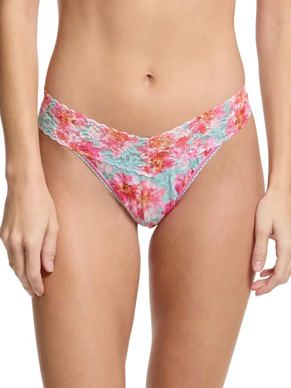 Printed Signature Lace® Original Rise Thong First Bloom Black Friday Sale sold by Hanky Panky