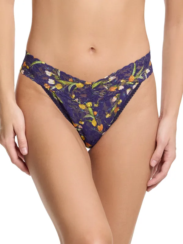 Printed Signature Lace® Original Rise Thong Central Park Black Friday Sale sold by Hanky Panky