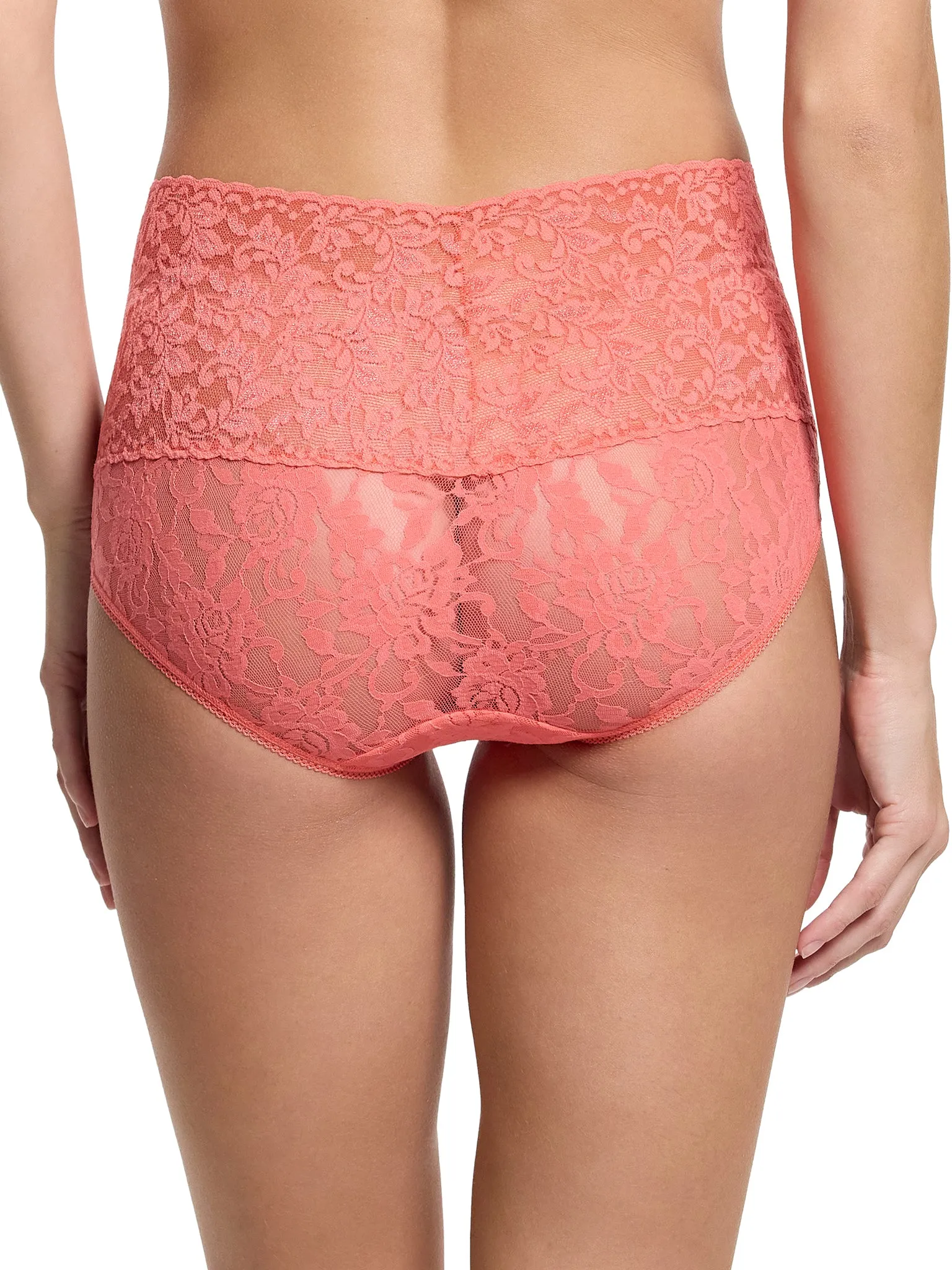 Retro Lace V-Kini Courageous Coral Sale sold by Hanky Panky product image thumbnail 2