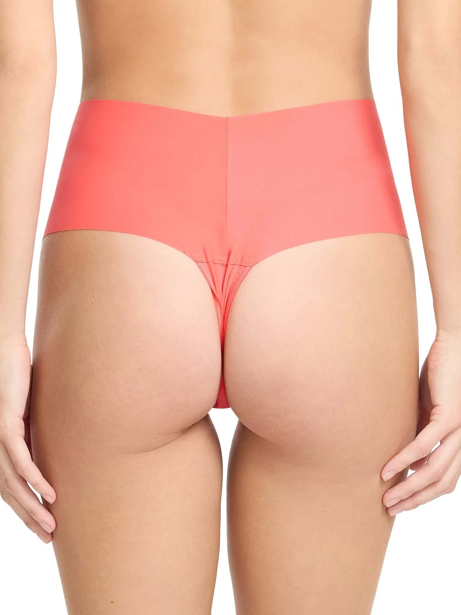 BreatheSoft® High Rise Thong Coral Reef Pink sold by Hanky Panky product image thumbnail 2
