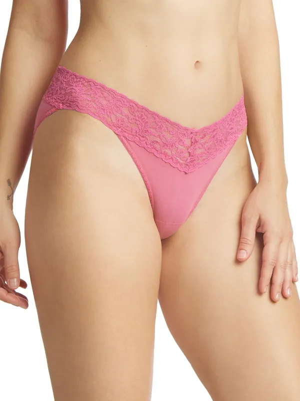 Supima® Cotton V-kini Chateau Rose Pink Sale sold by Hanky Panky