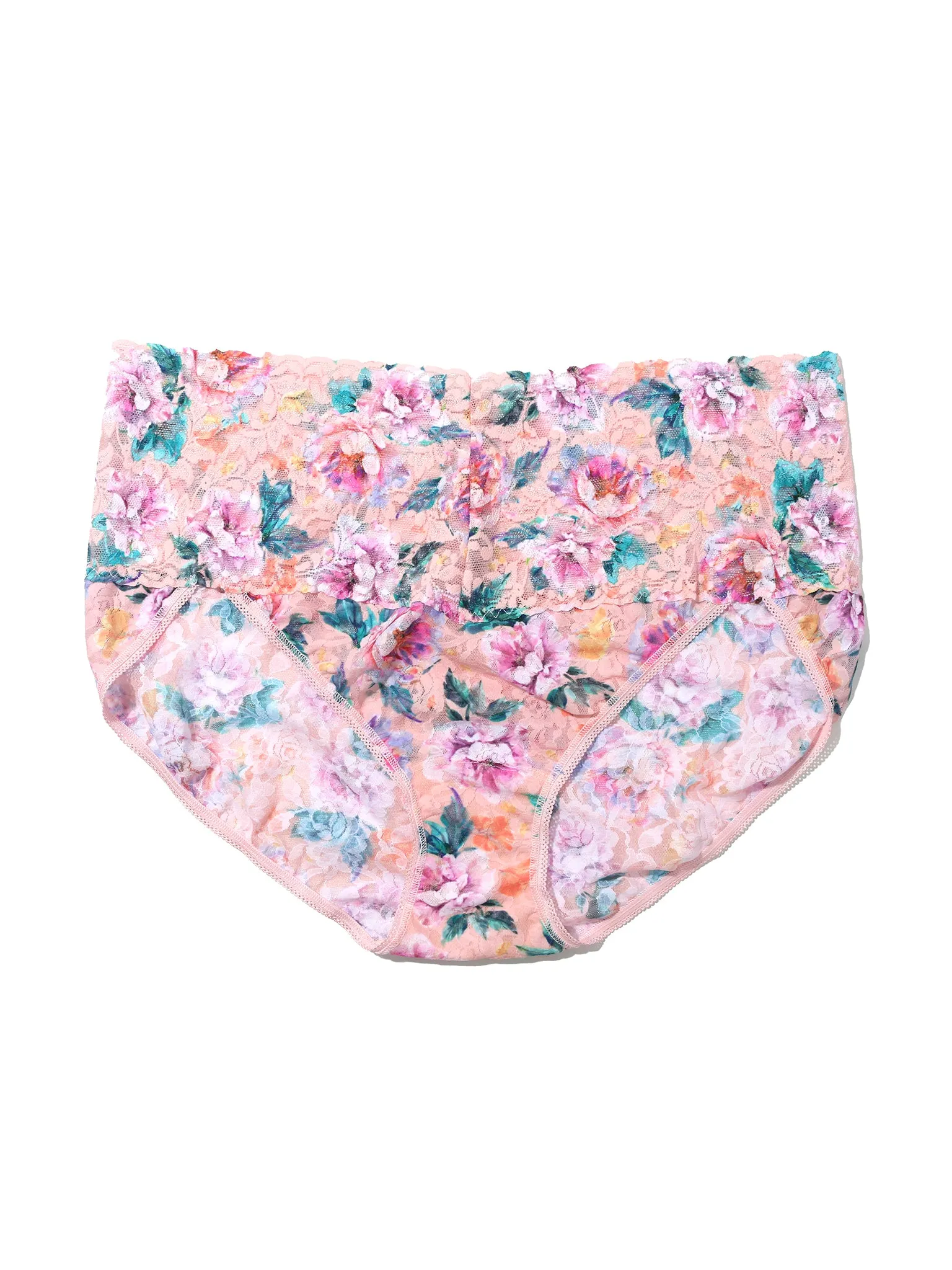 Plus Size Printed Retro Lace V-Kini Buy Myself Flowers Sale sold by Hanky Panky