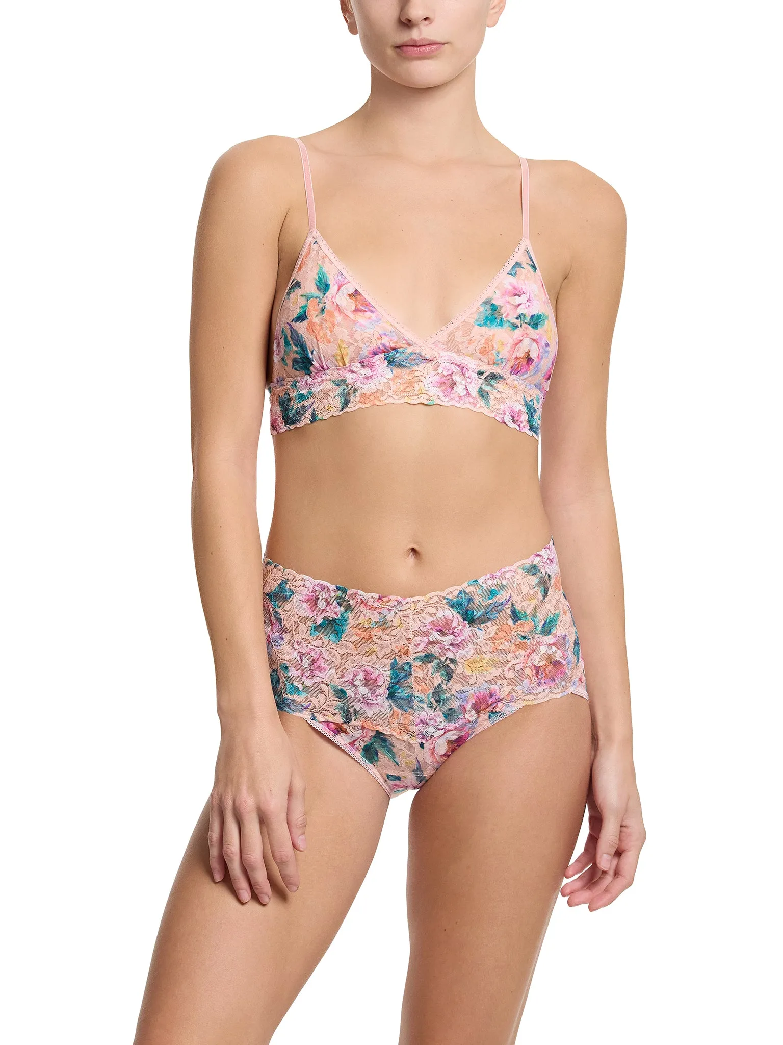 Printed Retro Lace V-Kini Buy Myself Flowers Sale sold by Hanky Panky product image thumbnail 4