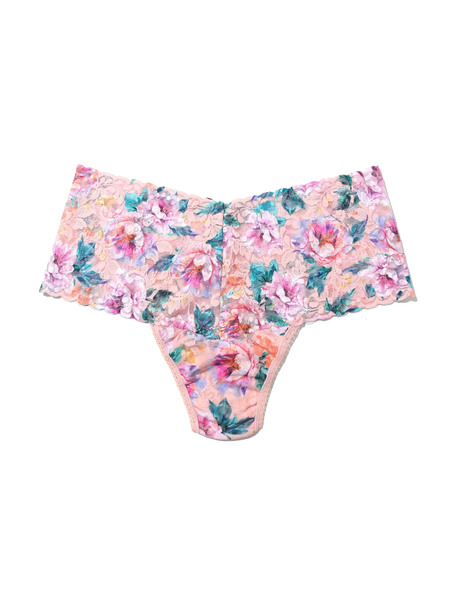 Printed Retro Lace Thong Buy Myself Flowers Sale sold by Hanky Panky product image thumbnail 4