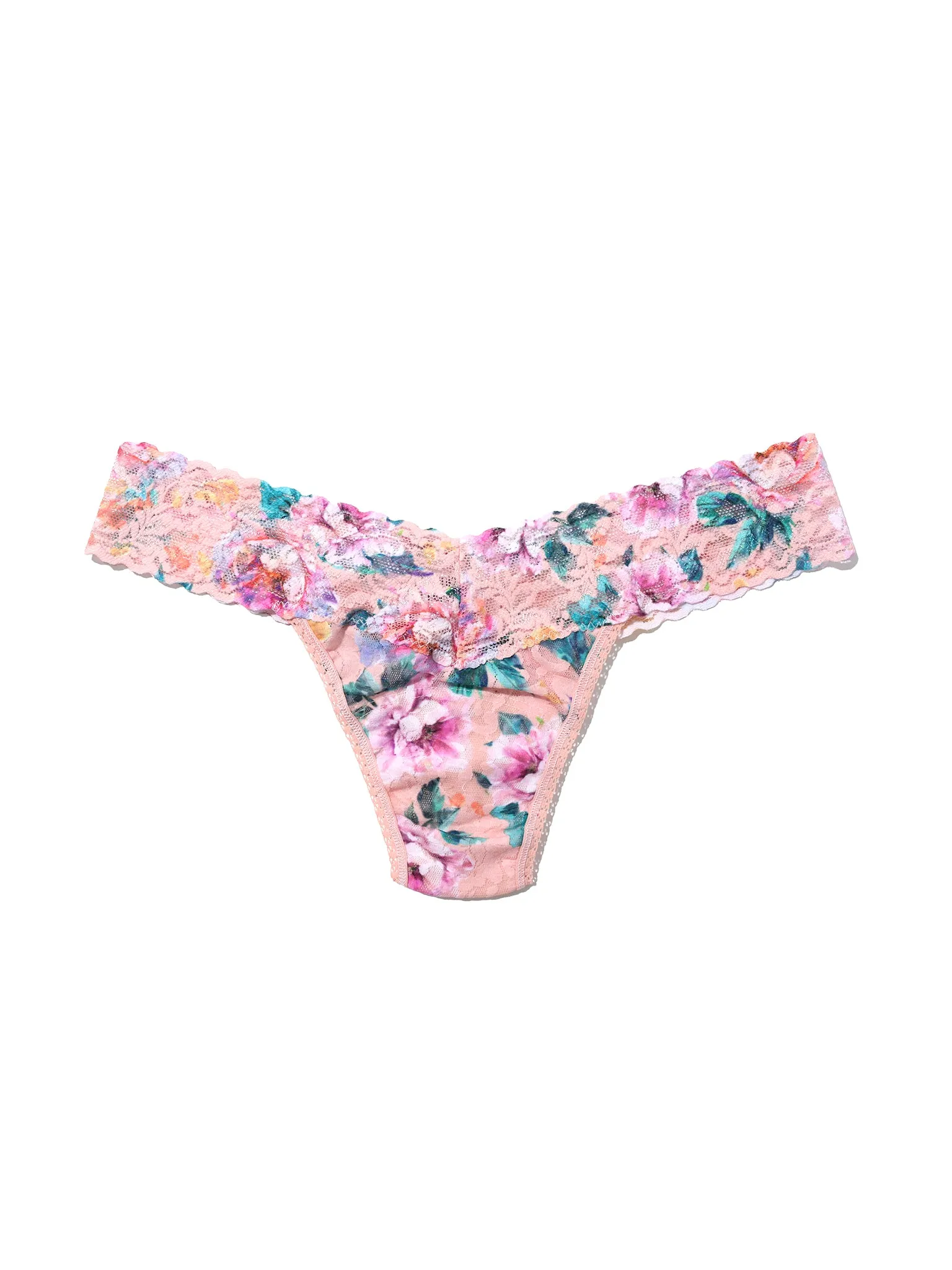 Printed Signature Lace® Low Rise Thong Buy Myself Flowers Sale sold by Hanky Panky product image thumbnail 3