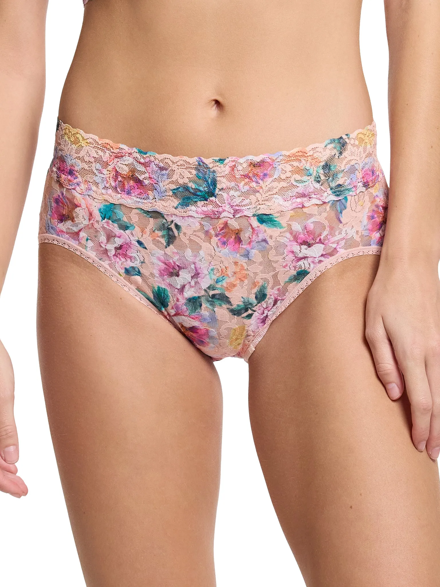 Printed Signature Lace® French Brief Buy Myself Flowers Sale sold by Hanky Panky product image thumbnail 3