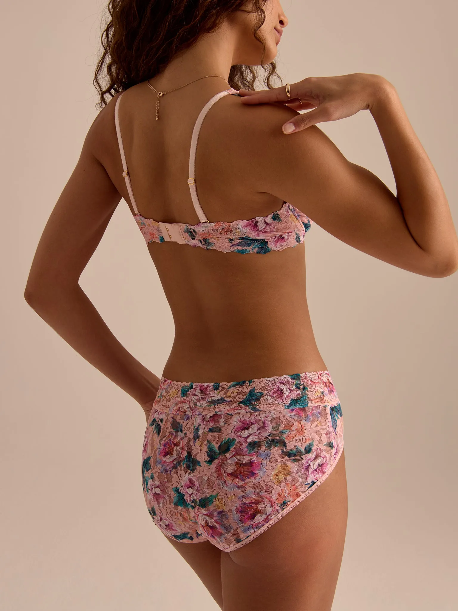 Printed Signature Lace® French Brief Buy Myself Flowers Sale sold by Hanky Panky product image thumbnail 2