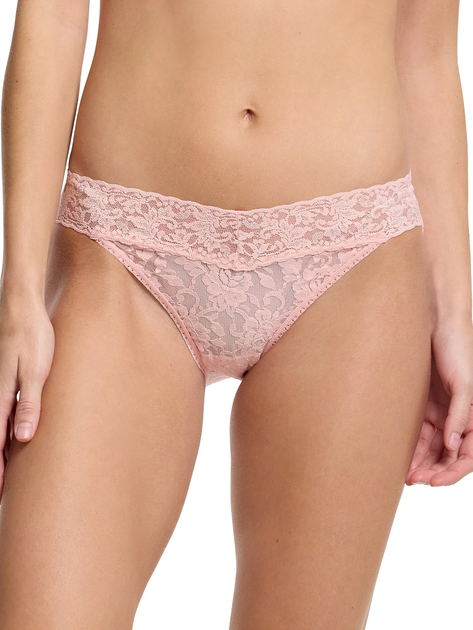 Signature Lace® V-Kini Pretty In Peach Pink Sale sold by Hanky Panky