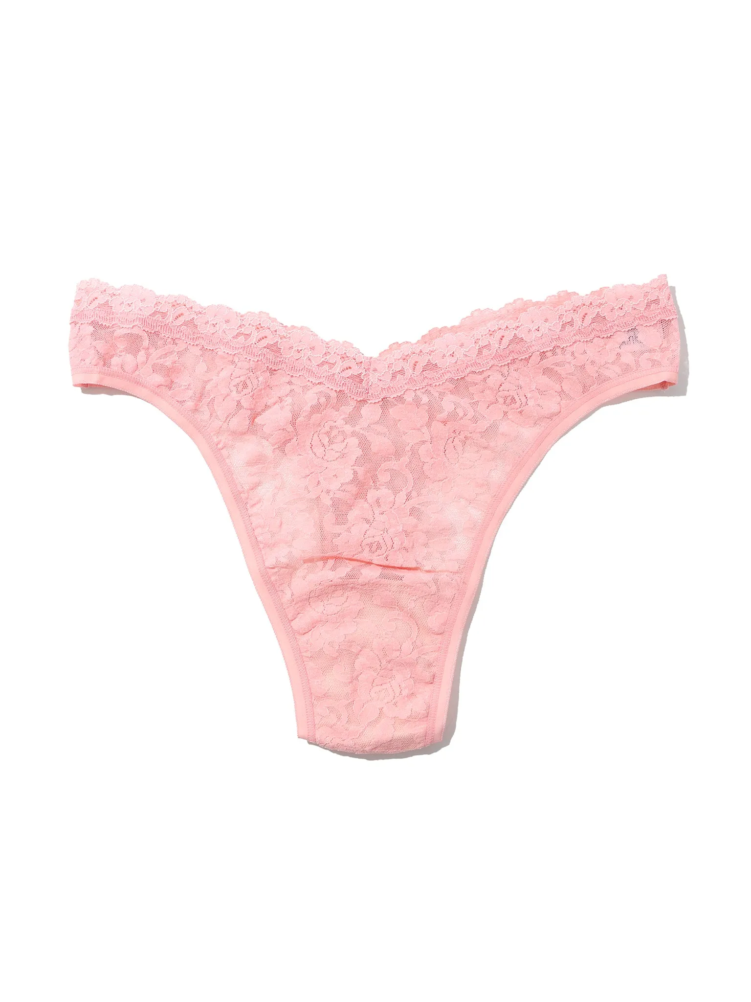 Signature Lace® V-Front High Cut Thong Pretty In Peach Pink Sale sold by Hanky Panky product image thumbnail 5