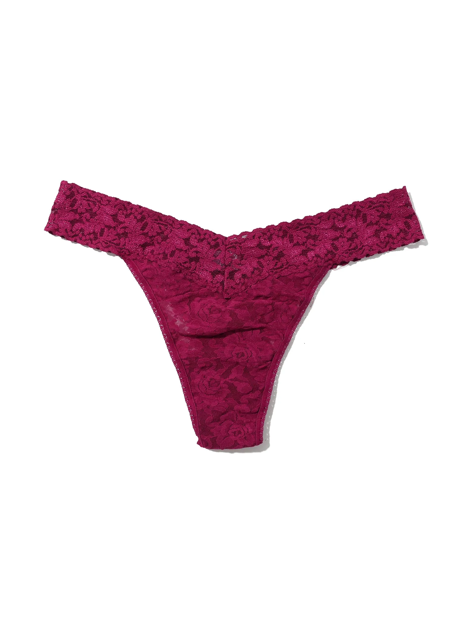 Signature Lace® Original Rise Thong Merlot Red Sale sold by Hanky Panky