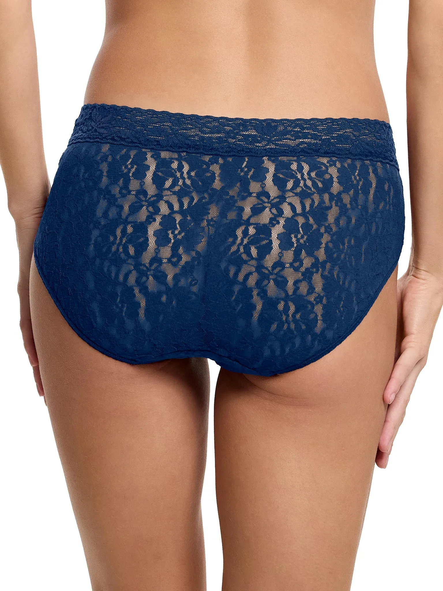 Flora Lace French Brief Night Owl Blue Sale sold by Hanky Panky product image thumbnail 2