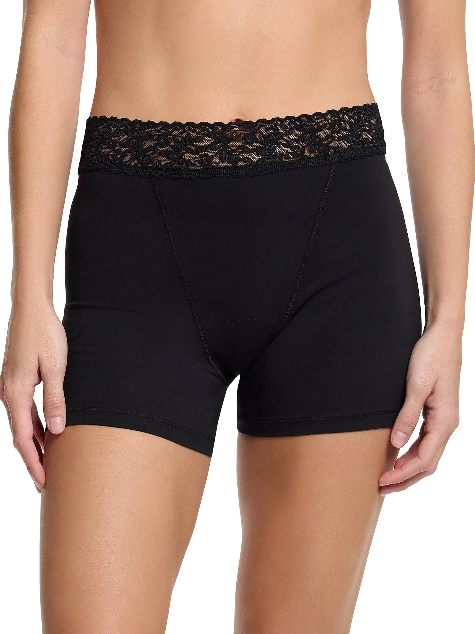 Supima Cotton® Boxer Brief Black sold by Hanky Panky