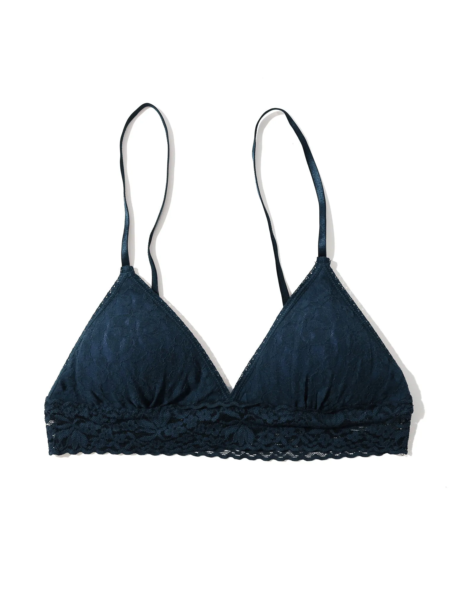 Flora Lace Bralette Night Owl Blue Sale sold by Hanky Panky product image thumbnail 4