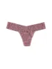 Petite Size Signature Lace® Low Rise Thong Artichoke Heart Purple sold by Hanky Panky