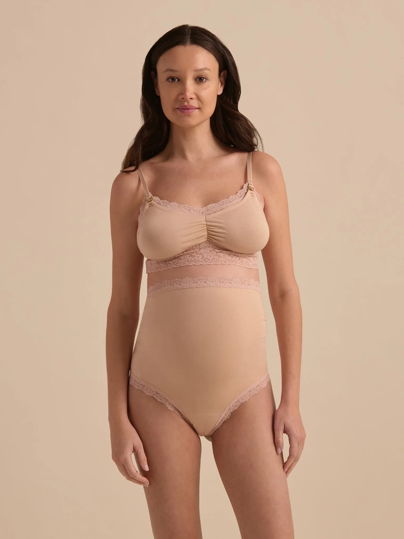 Supima Cotton® Maternity Over The Bump Thong Chai Sale sold by Hanky Panky product image thumbnail 5