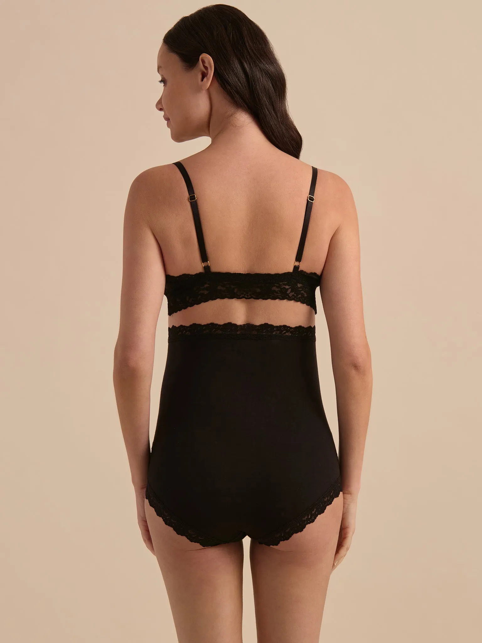 Supima® Cotton Maternity Over The Bump Boyshort Black sold by Hanky Panky product image thumbnail 2