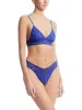 Signature Lace Padded Triangle Bralette Cobalt Blue Sale sold by Hanky Panky