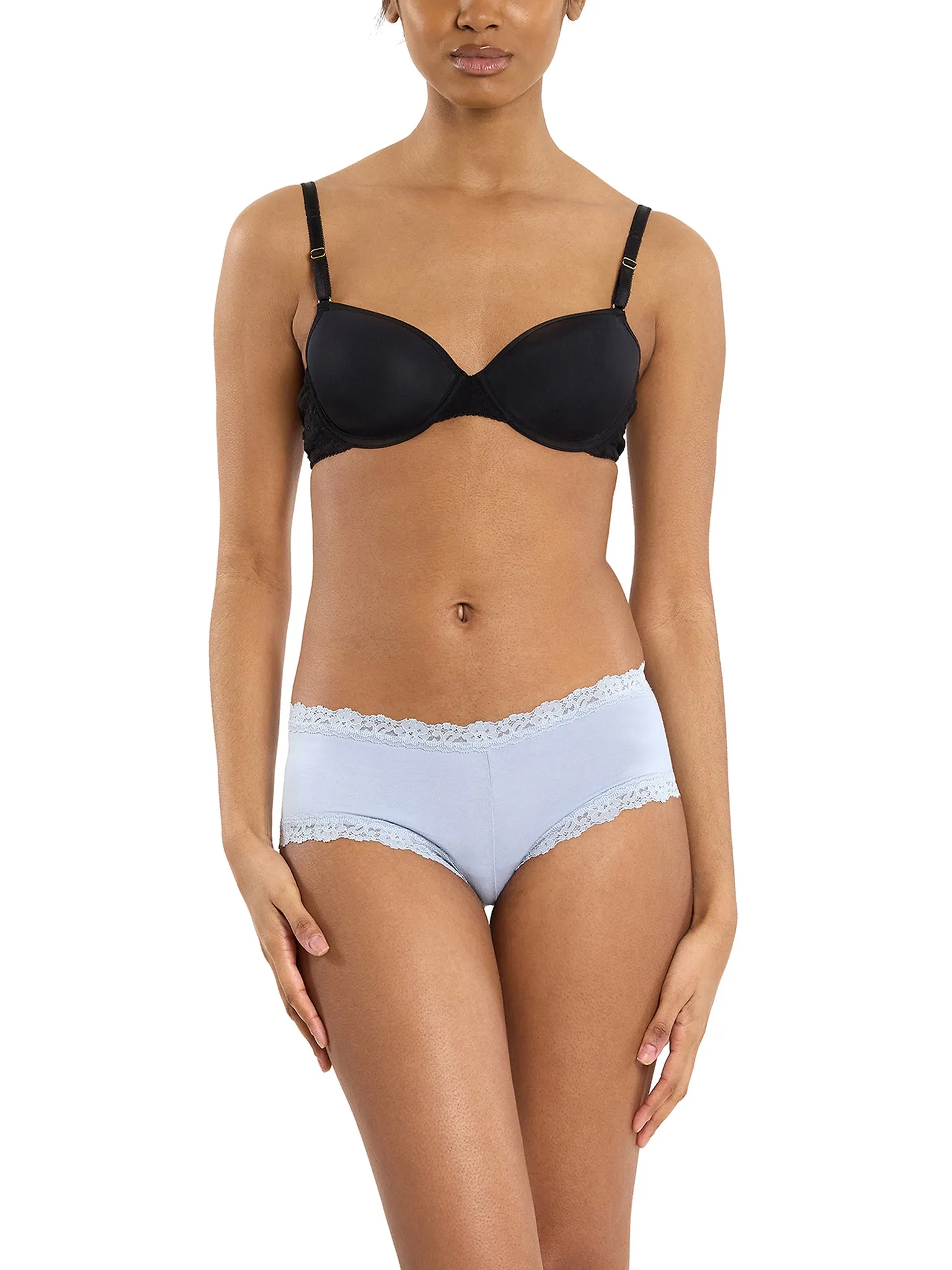 Supima® Cotton Boyshort Dove Grey Black Friday Sale sold by Hanky Panky product image thumbnail 3
