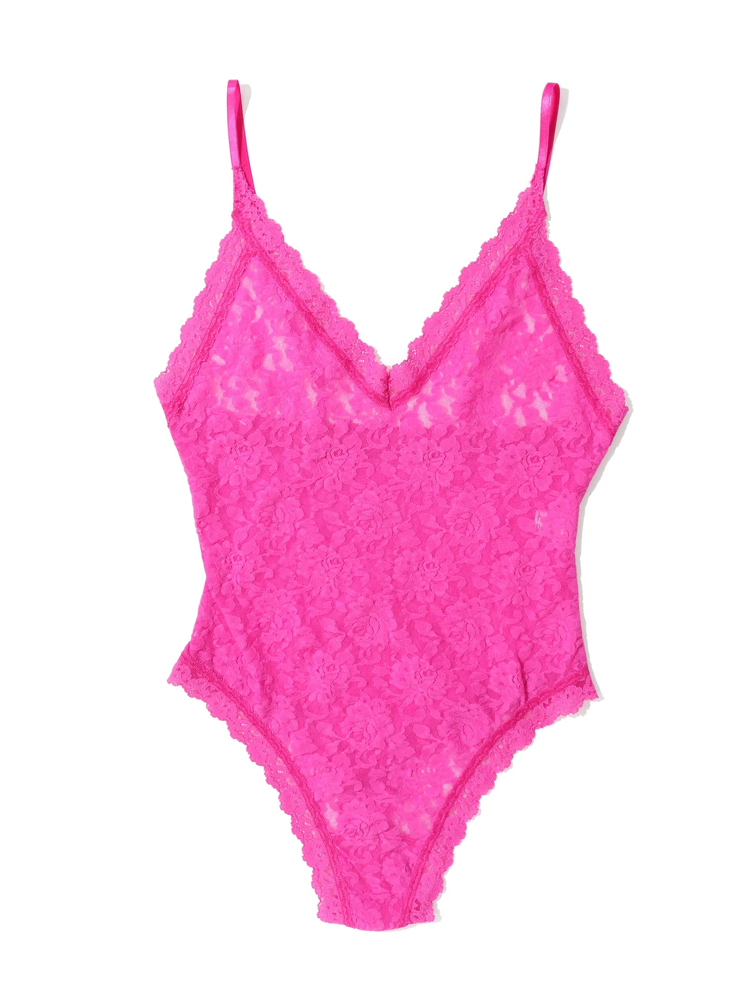 Signature Lace® Thong Back Bodysuit Marmalade Pink Sale sold by Hanky Panky product image thumbnail 3