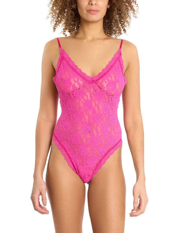 Signature Lace® Thong Back Bodysuit Marmalade Pink Sale sold by Hanky Panky