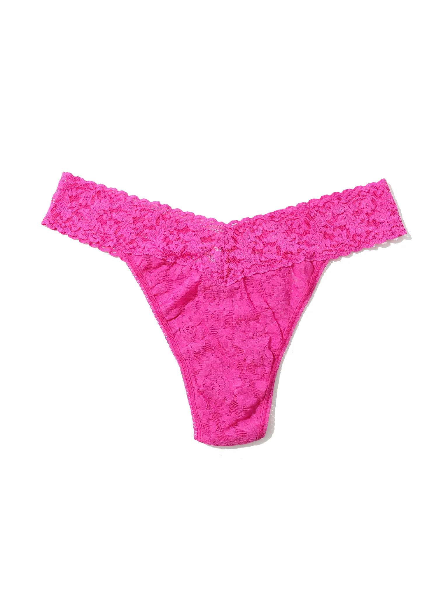 Signature Lace® Original Rise Thong Marmalade Pink sold by Hanky Panky product image thumbnail 4